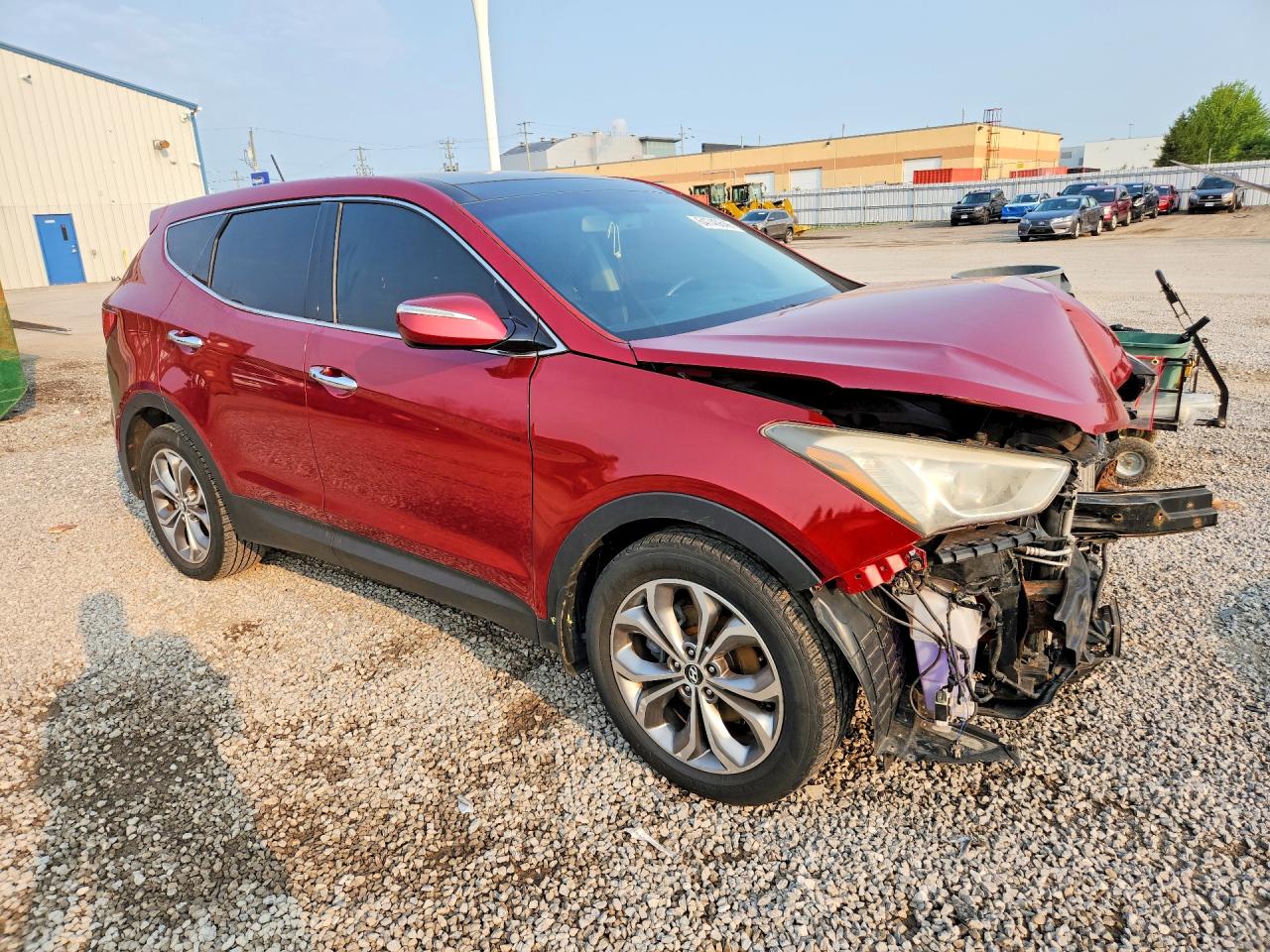 2013 Hyundai Santa Fe Sport 2.0t Red vin: 5XYZUDLA3DG018337