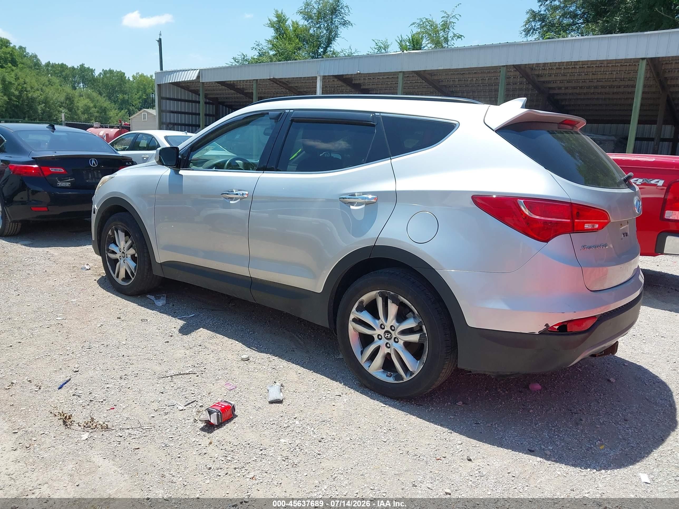 2013 Hyundai Santa Fe Sport 2.0t Серебряный vin: 5XYZUDLA3DG053590