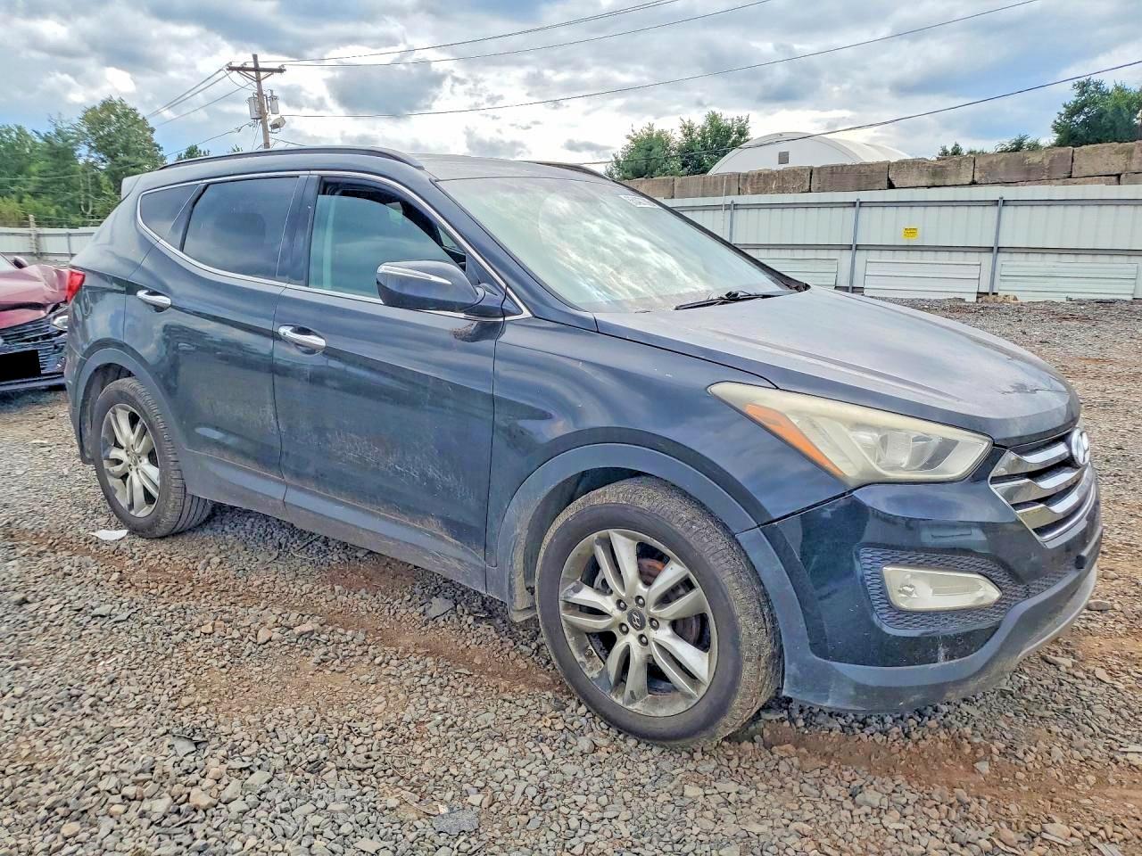 2013 Hyundai Santa Fe Sport 2.0t Black vin: 5XYZUDLA3DG085567