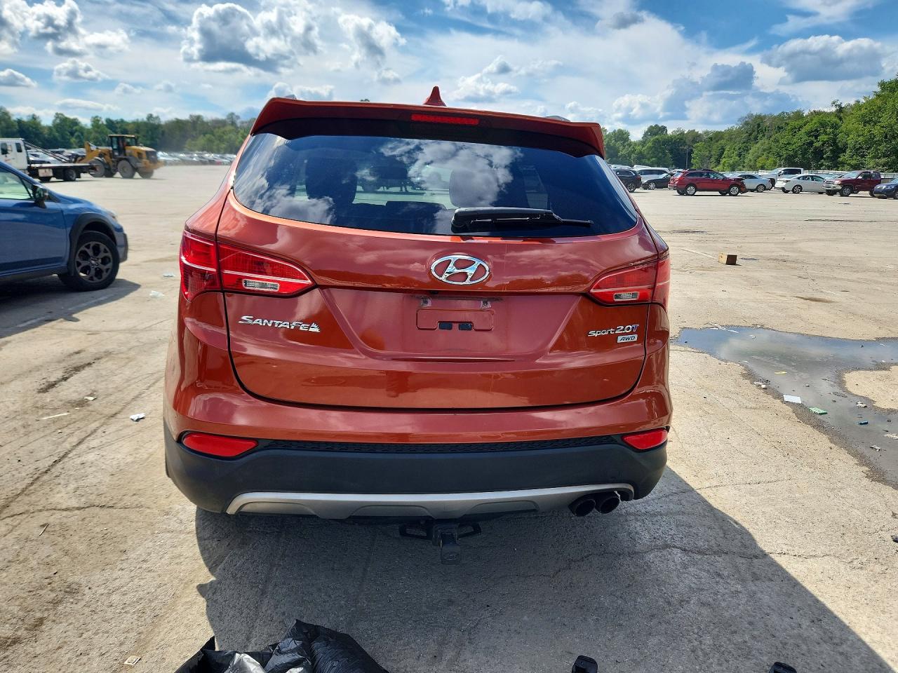 2013 Hyundai Santa Fe Sport 2.0t Orange vin: 5XYZUDLA3DG098139