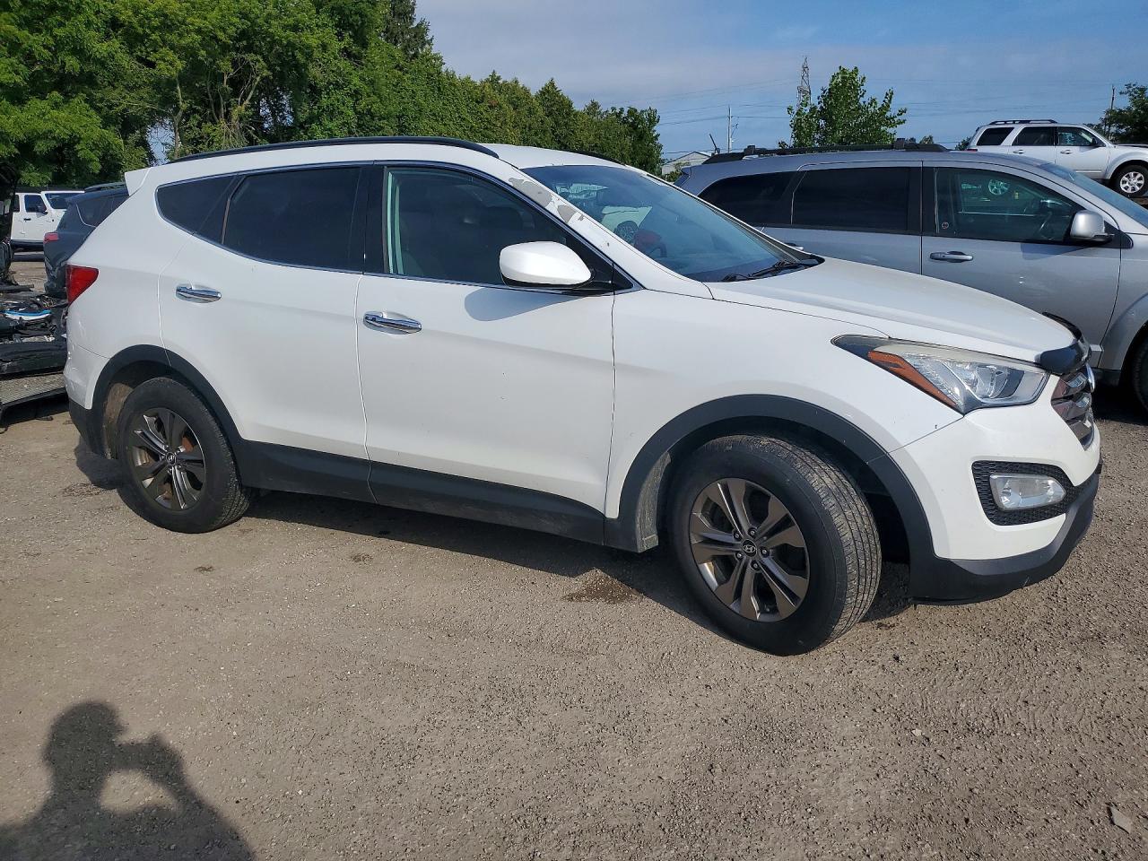 2014 Hyundai Santa Fe Sport 2.0t White vin: 5XYZUDLA3EG215333