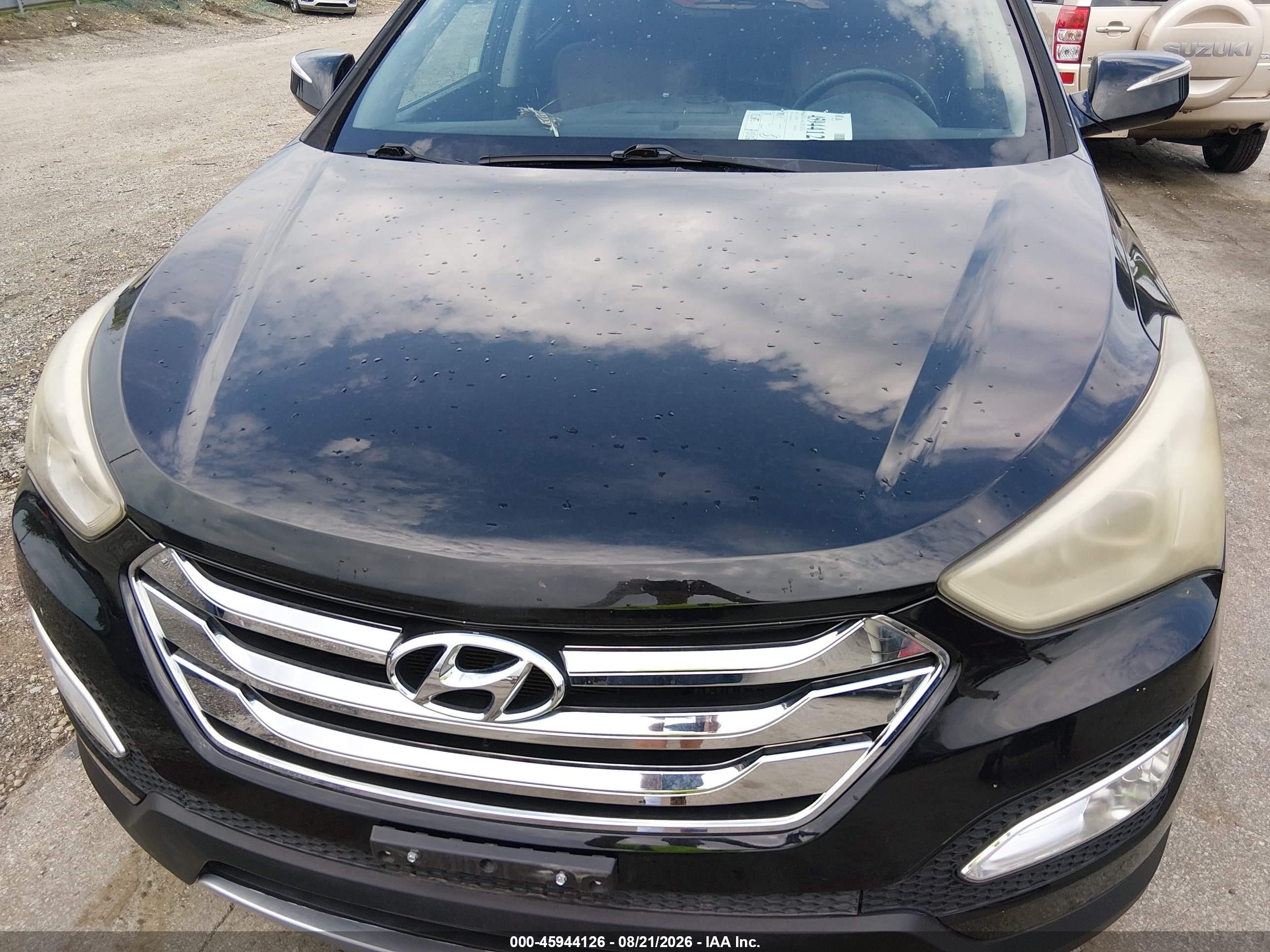 2013 Hyundai Santa Fe Sport 2.0t Черный vin: 5XYZUDLA4DG058720