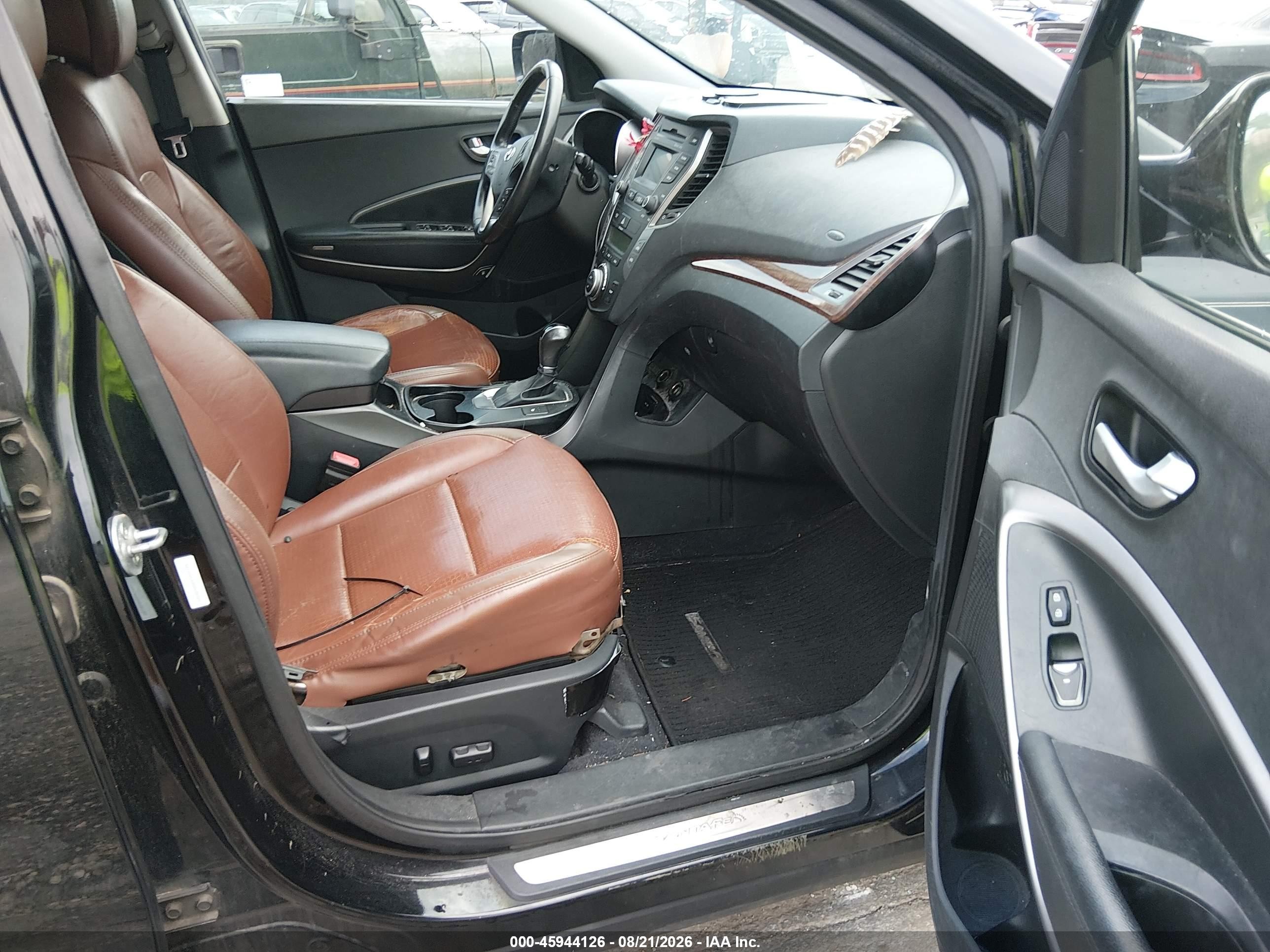2013 Hyundai Santa Fe Sport 2.0t Черный vin: 5XYZUDLA4DG058720