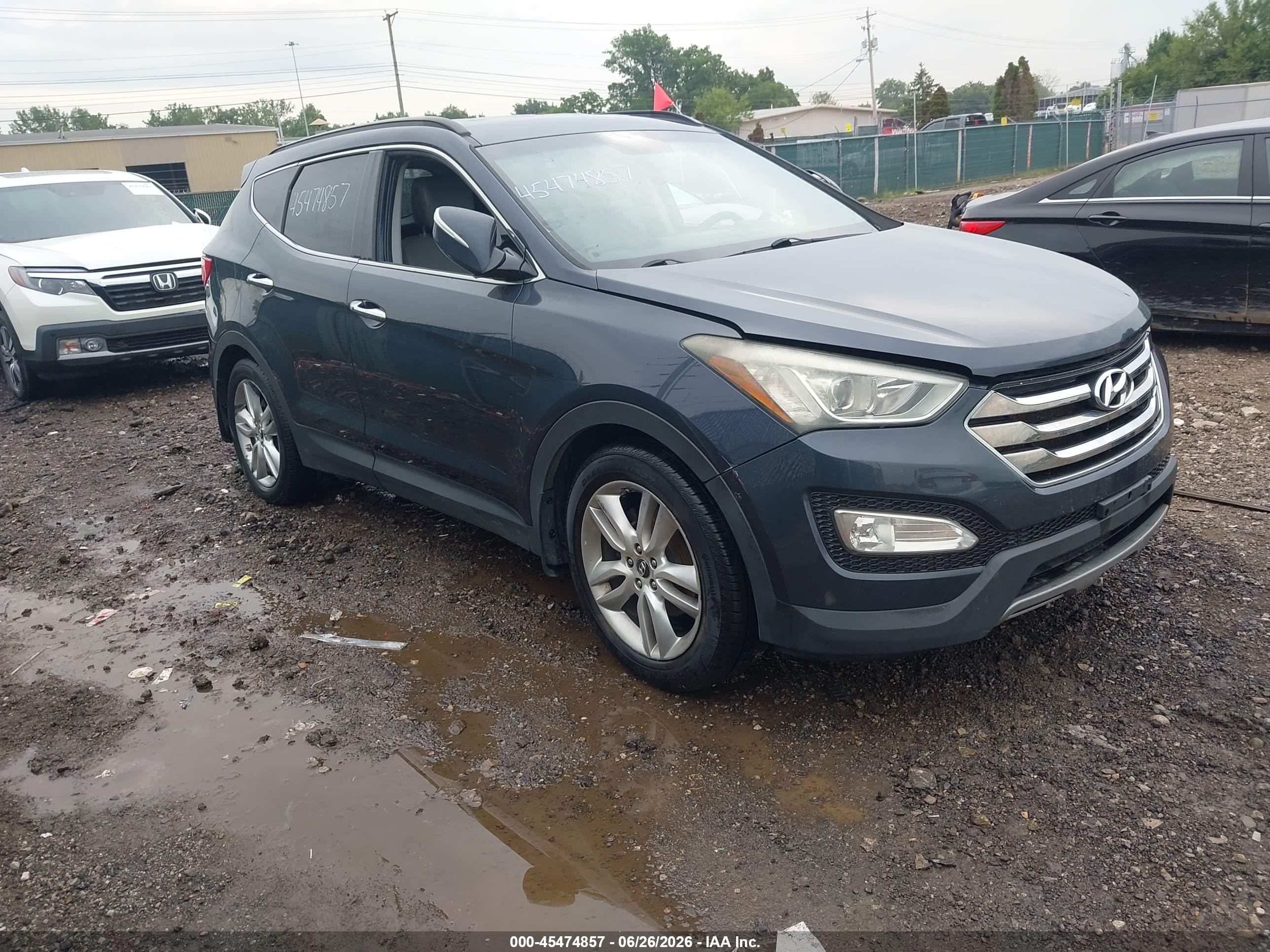 2013 Hyundai Santa Fe Sport 2.0t Navy vin: 5XYZUDLA4DG061455