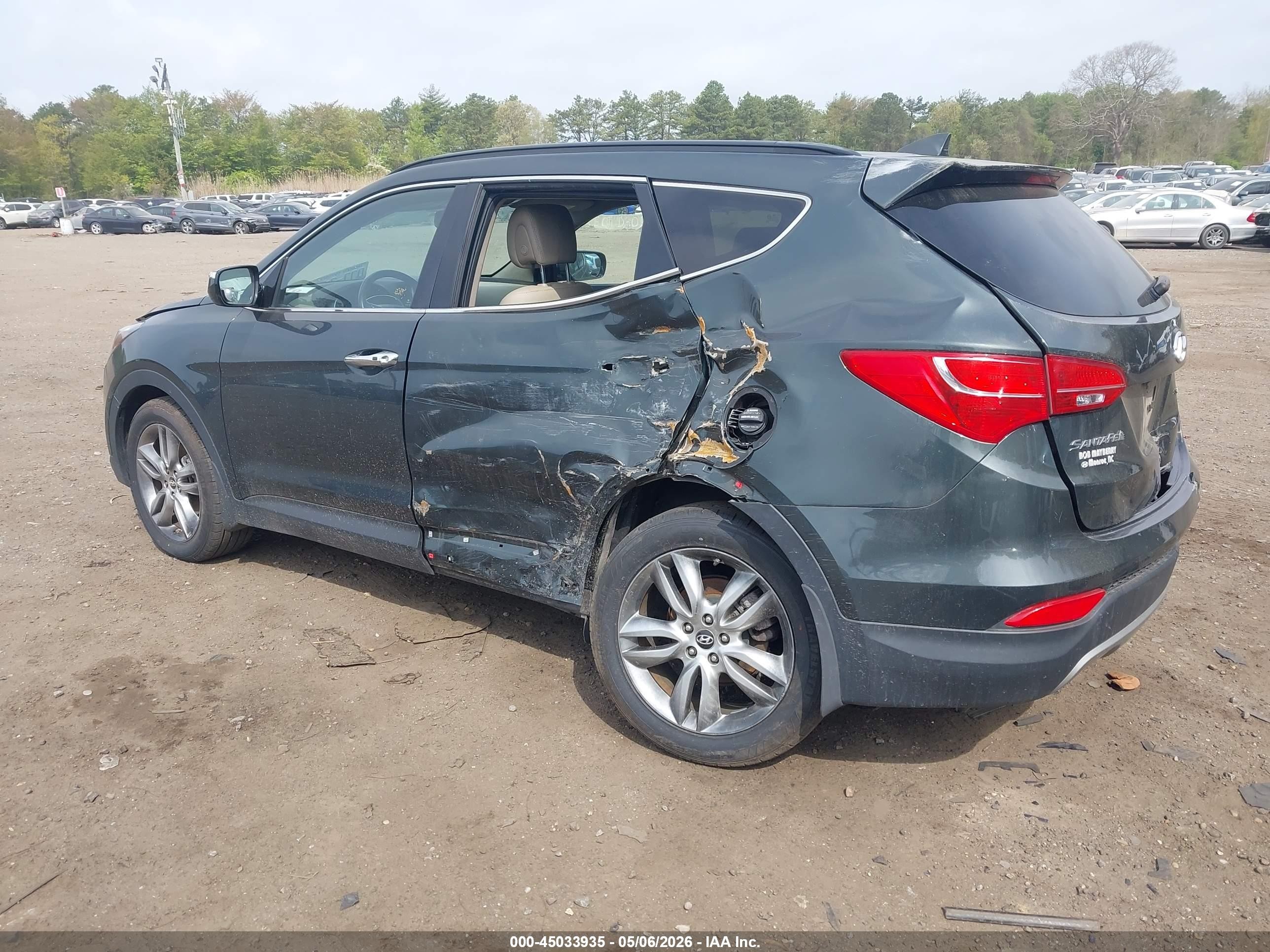 2013 Hyundai Santa Fe Sport 2.0t Green vin: 5XYZUDLA4DG064288