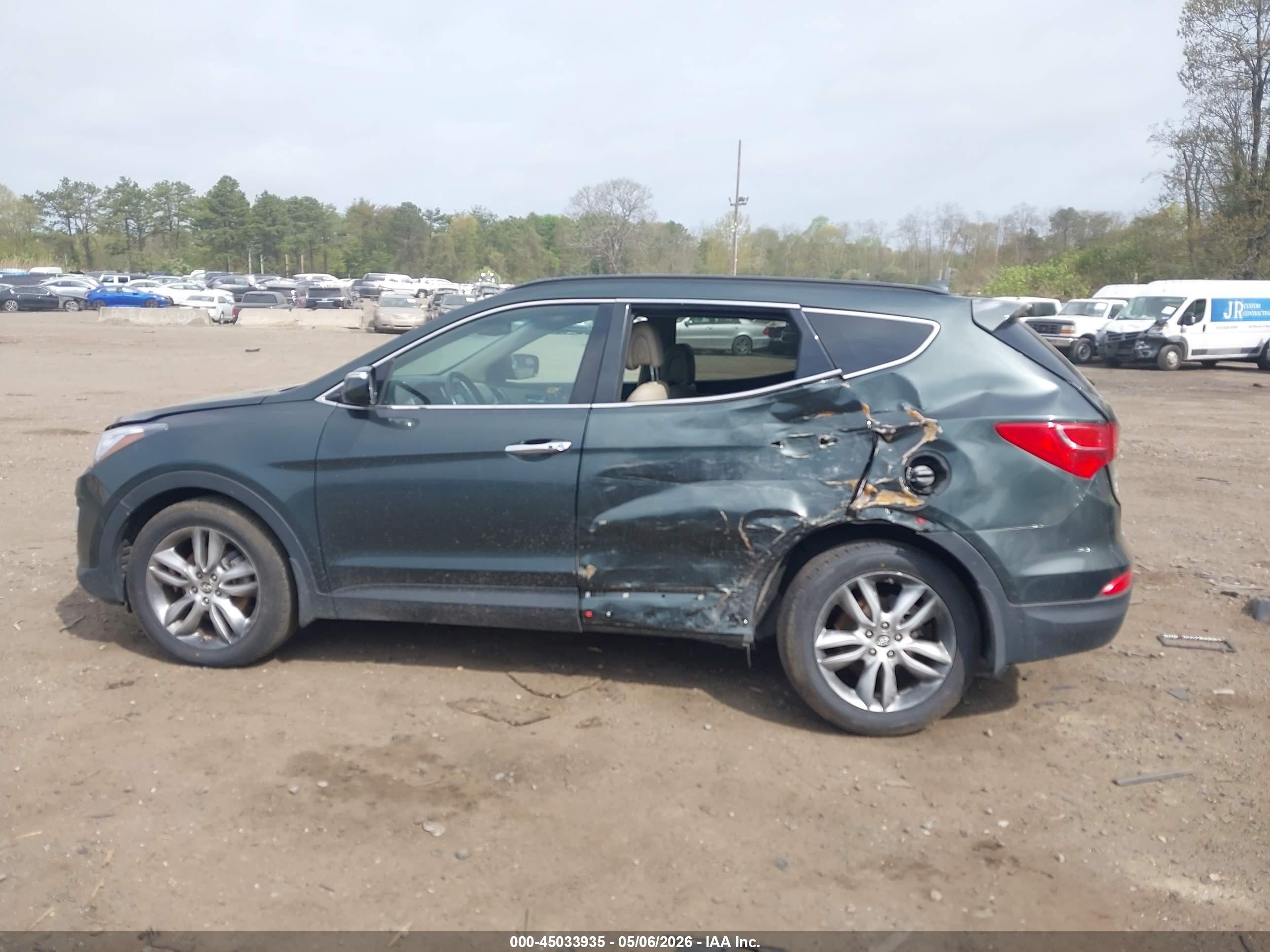 2013 Hyundai Santa Fe Sport 2.0t Green vin: 5XYZUDLA4DG064288
