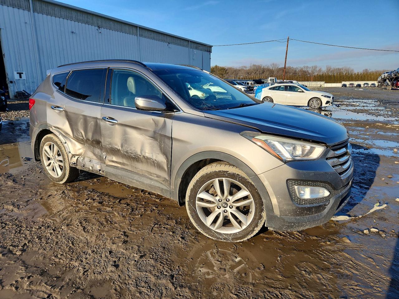 2014 Hyundai Santa Fe Sport 2.0t Gray vin: 5XYZUDLA4EG203837