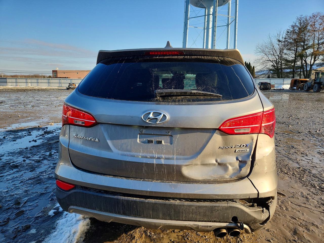 2014 Hyundai Santa Fe Sport 2.0t Gray vin: 5XYZUDLA4EG203837