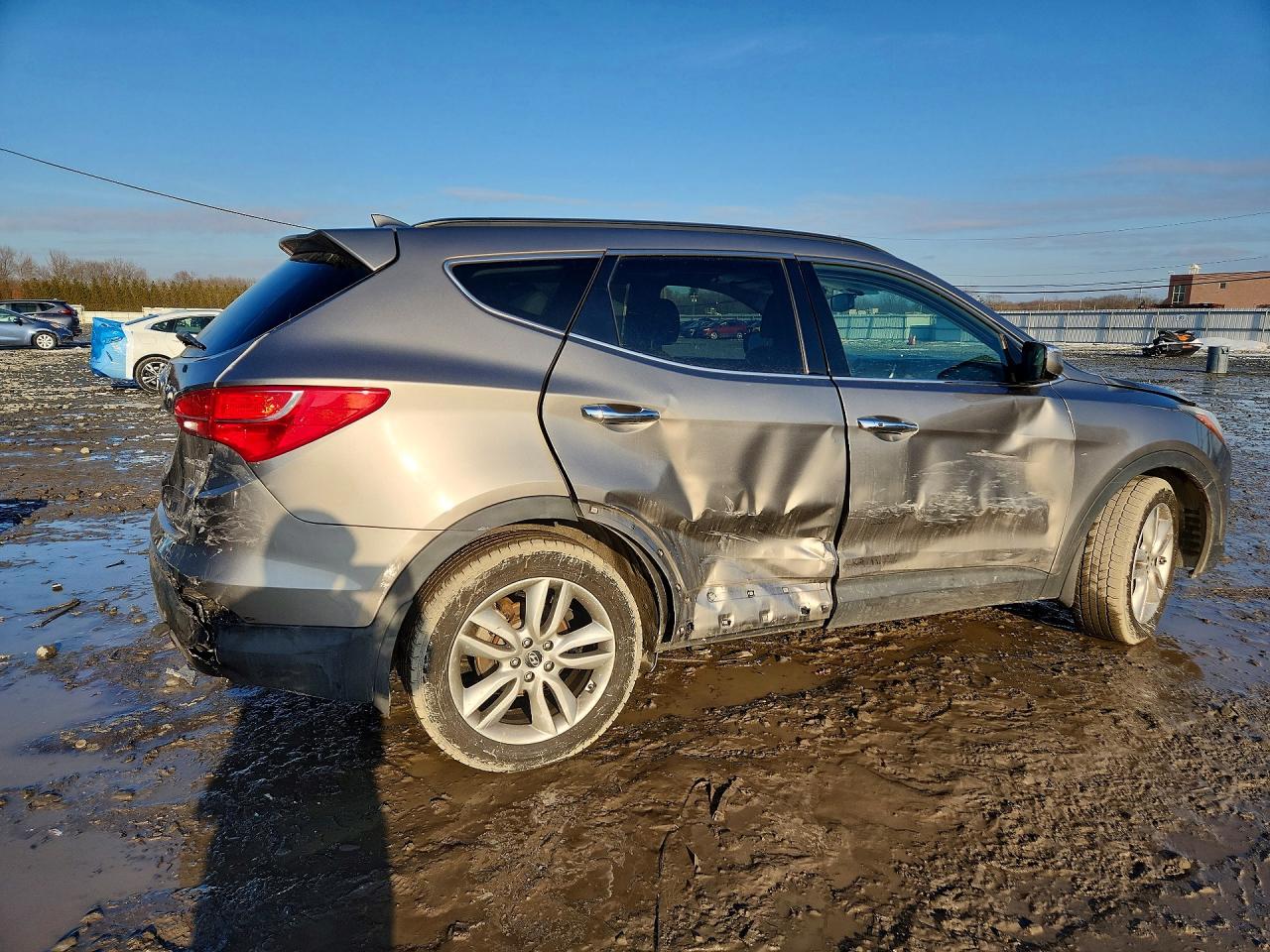 2014 Hyundai Santa Fe Sport 2.0t Gray vin: 5XYZUDLA4EG203837