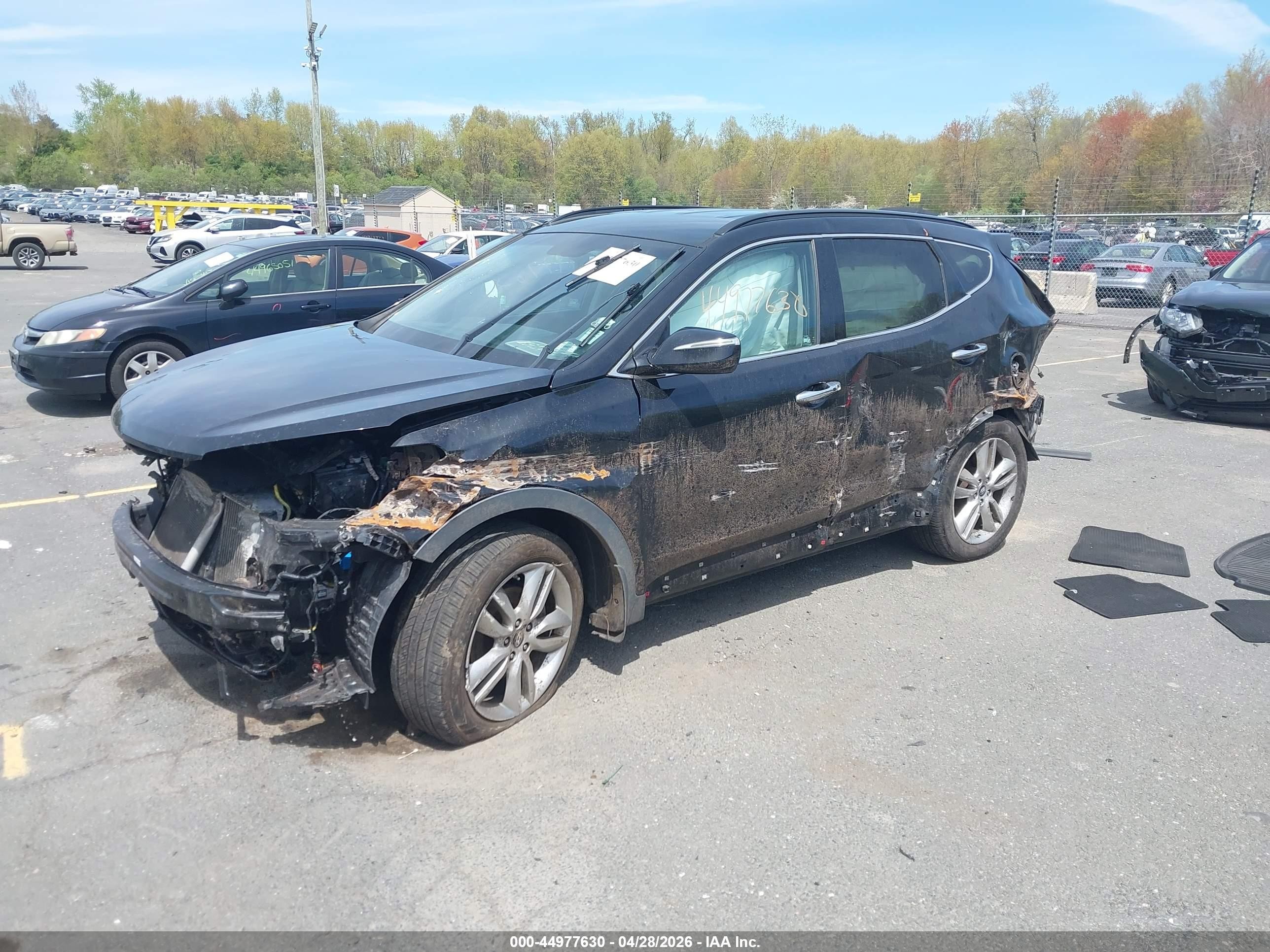 2014 Hyundai Santa Fe Sport 2.0l Turbo Black vin: 5XYZUDLA4EG207872