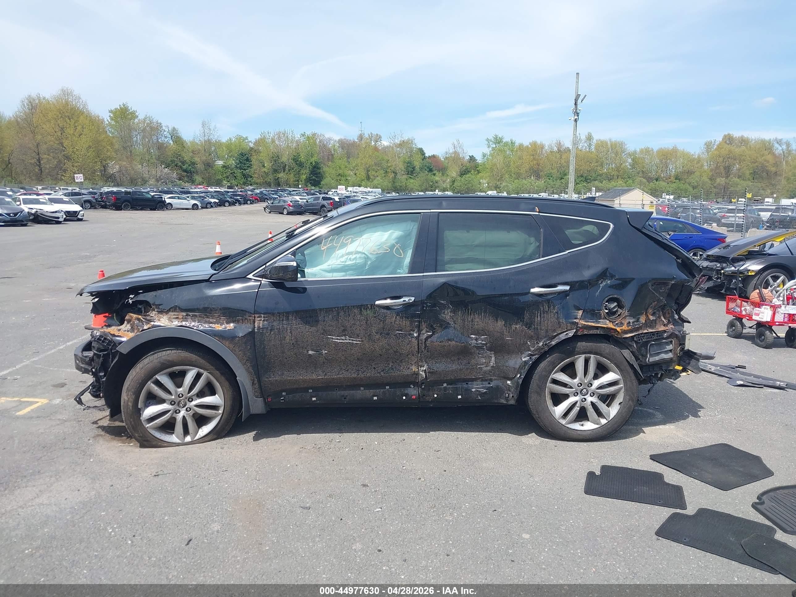 2014 Hyundai Santa Fe Sport 2.0l Turbo Black vin: 5XYZUDLA4EG207872