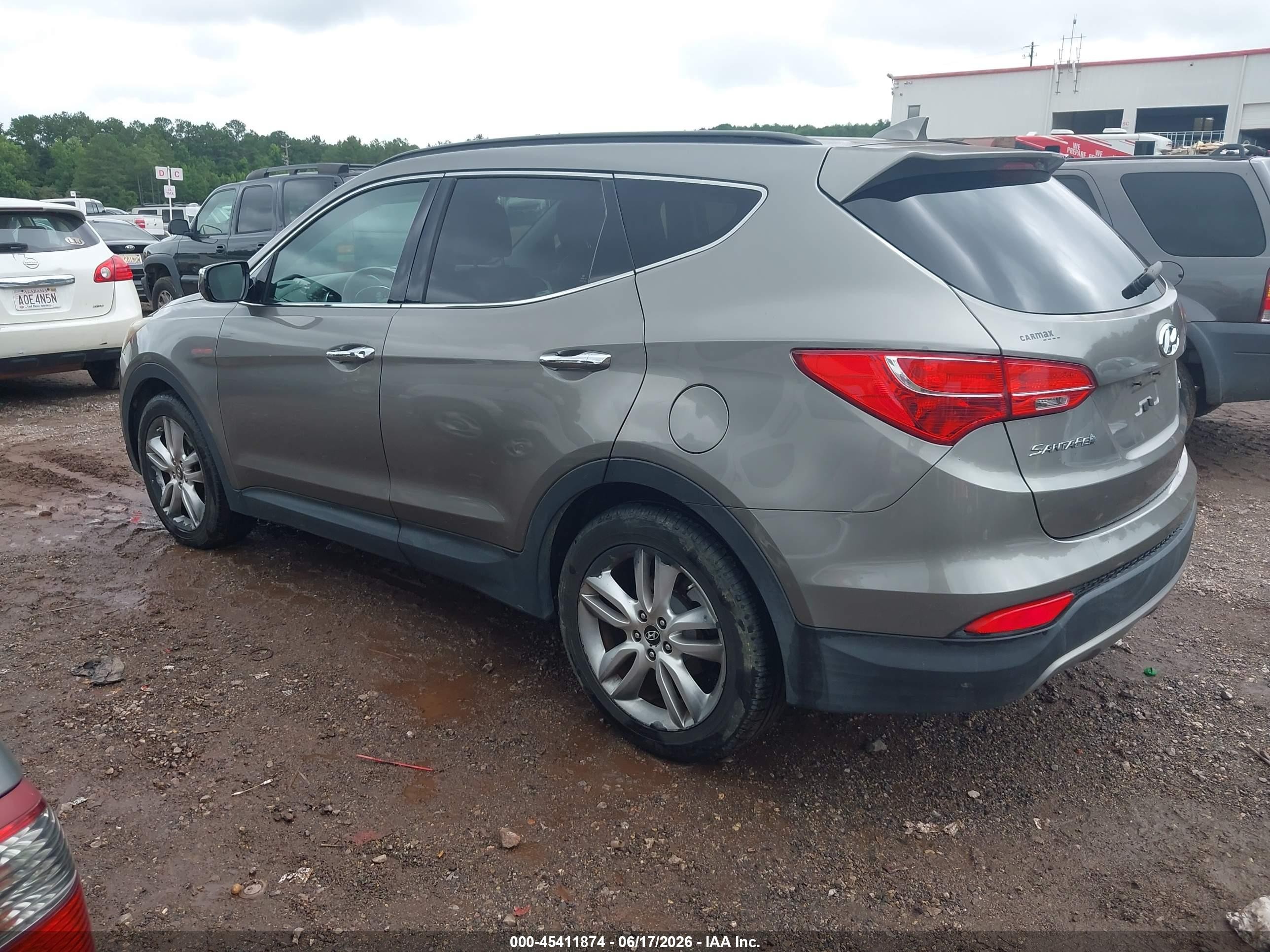 2013 Hyundai Santa Fe Sport 2.0t Gray vin: 5XYZUDLA5DG005394