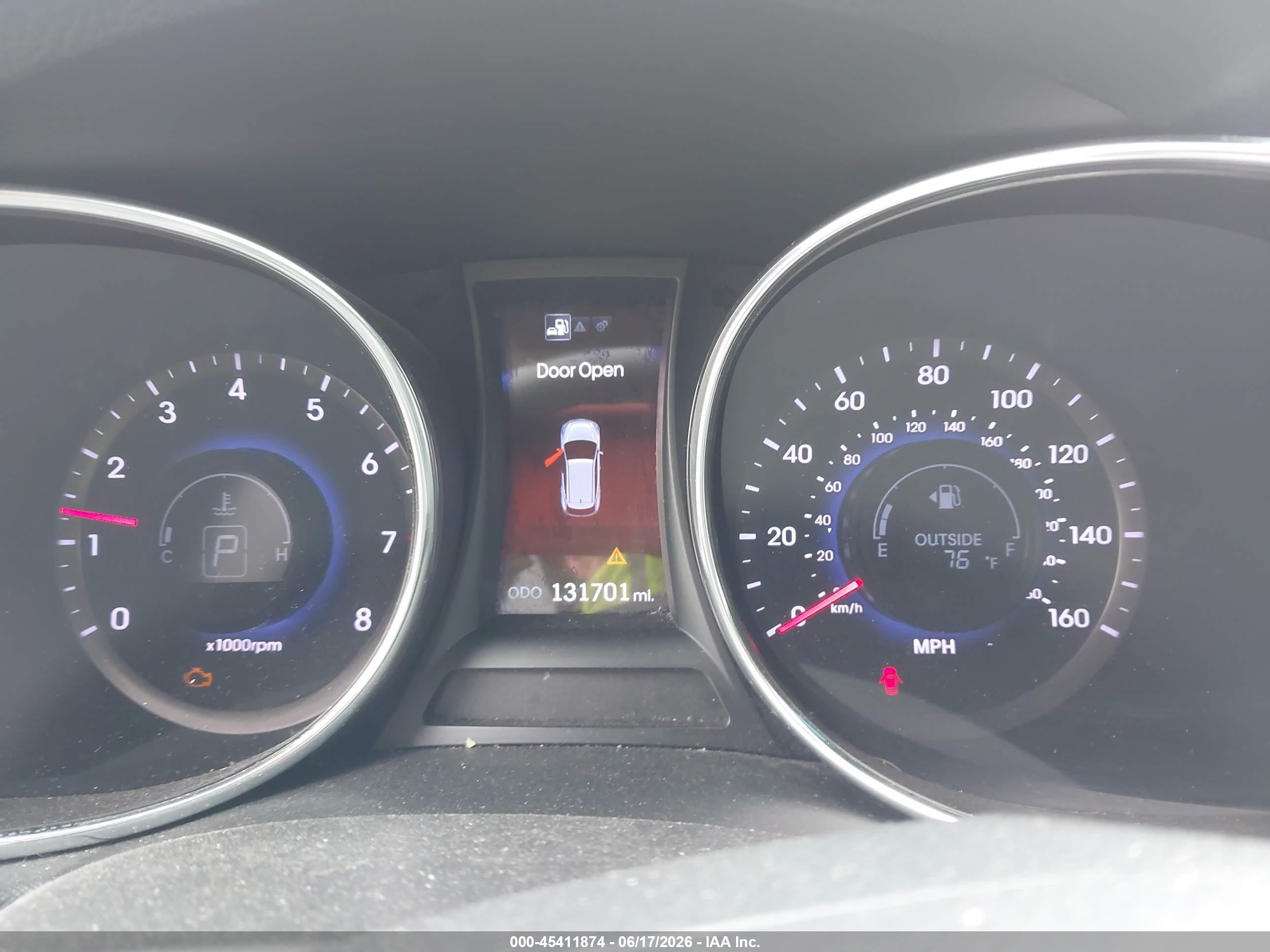 2013 Hyundai Santa Fe Sport 2.0t Gray vin: 5XYZUDLA5DG005394