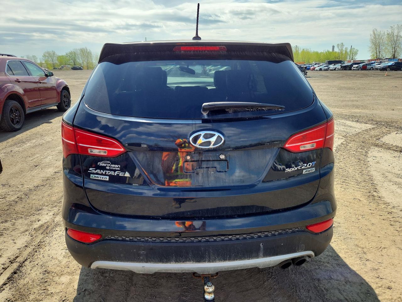 2013 Hyundai Santa Fe Sport 2.0t Black vin: 5XYZUDLA5DG011633