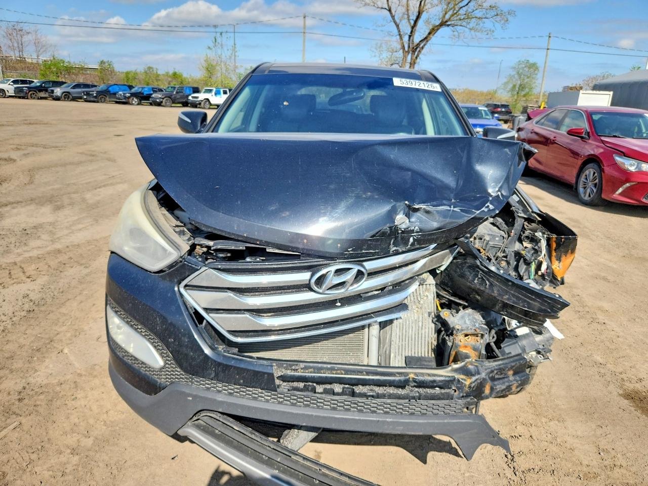 2013 Hyundai Santa Fe Sport 2.0t Black vin: 5XYZUDLA5DG011633