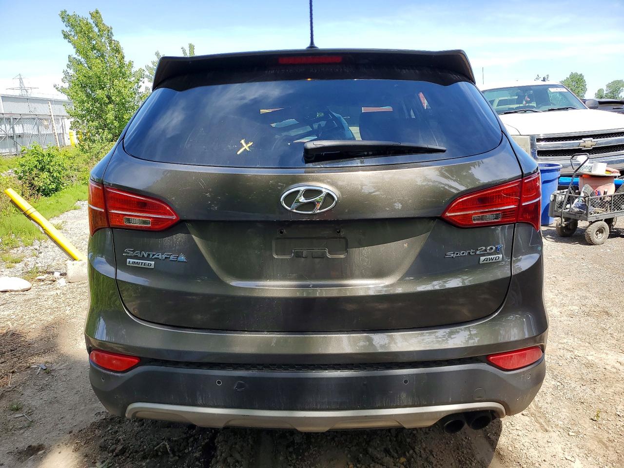 2013 Hyundai Santa Fe Sport 2.0t Gray vin: 5XYZUDLA5DG086302