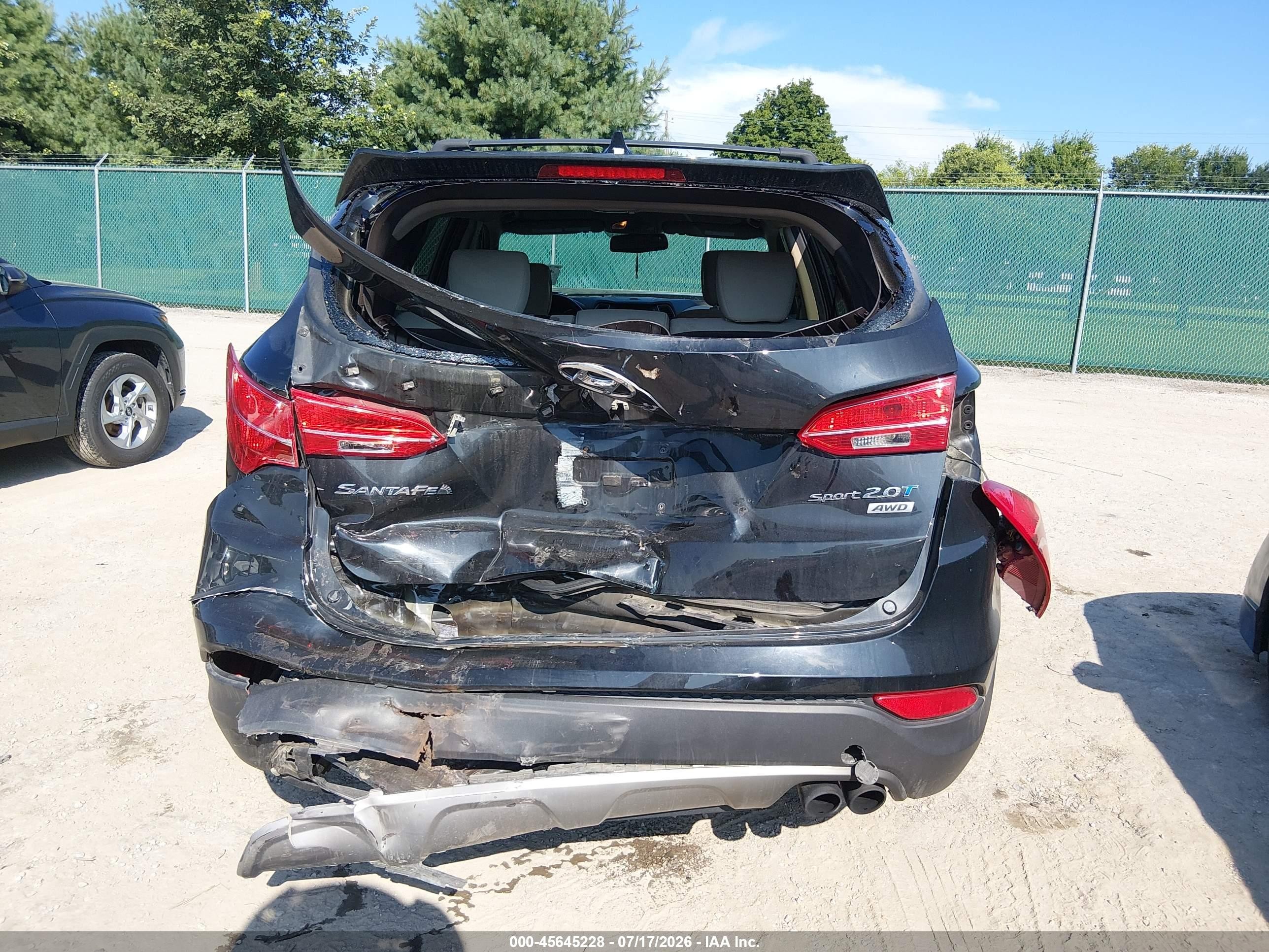 2013 Hyundai Santa Fe Sport 2.0t Black vin: 5XYZUDLA5DG095310