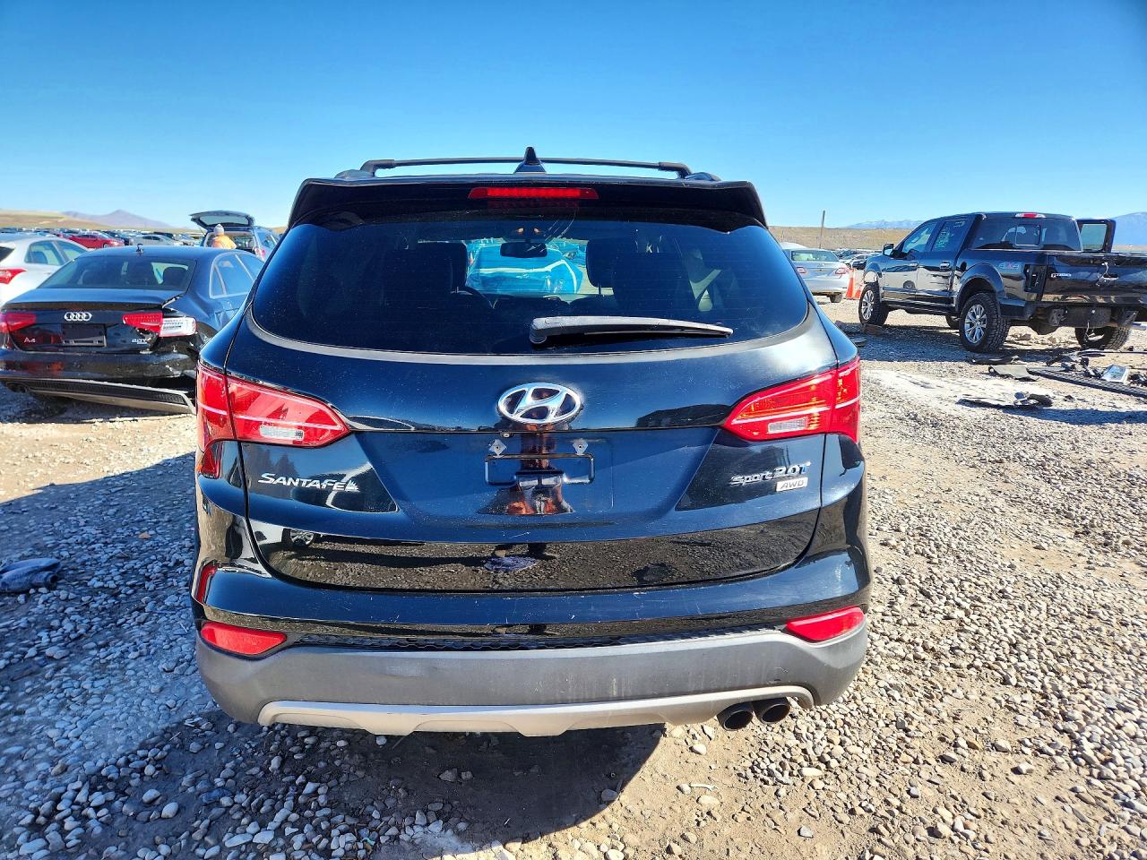 2014 Hyundai Santa Fe Sport 2.0t Black vin: 5XYZUDLA5EG209890