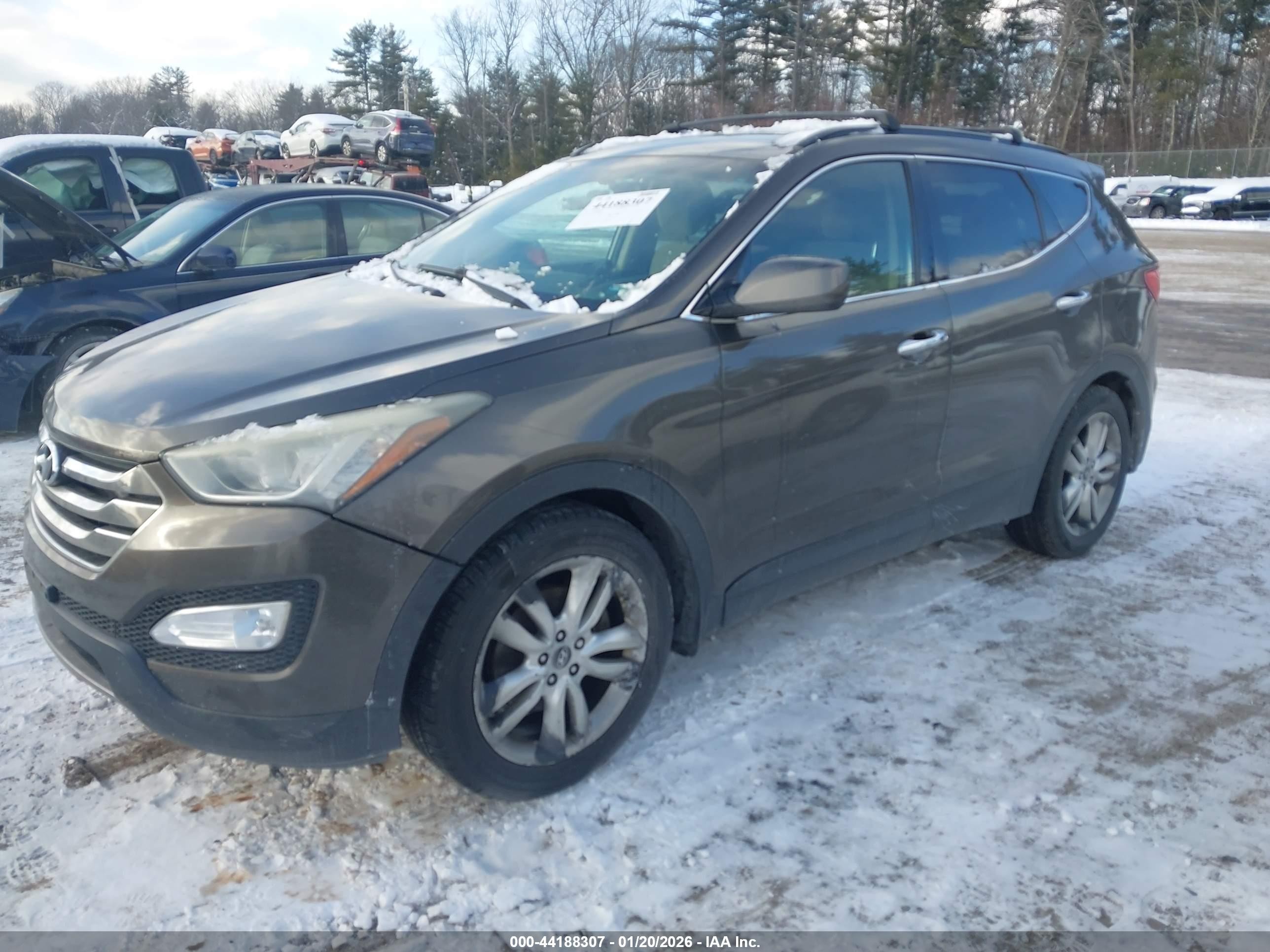 2013 Hyundai Santa Fe Sport 2.0t Dark Brown vin: 5XYZUDLA6DG088821