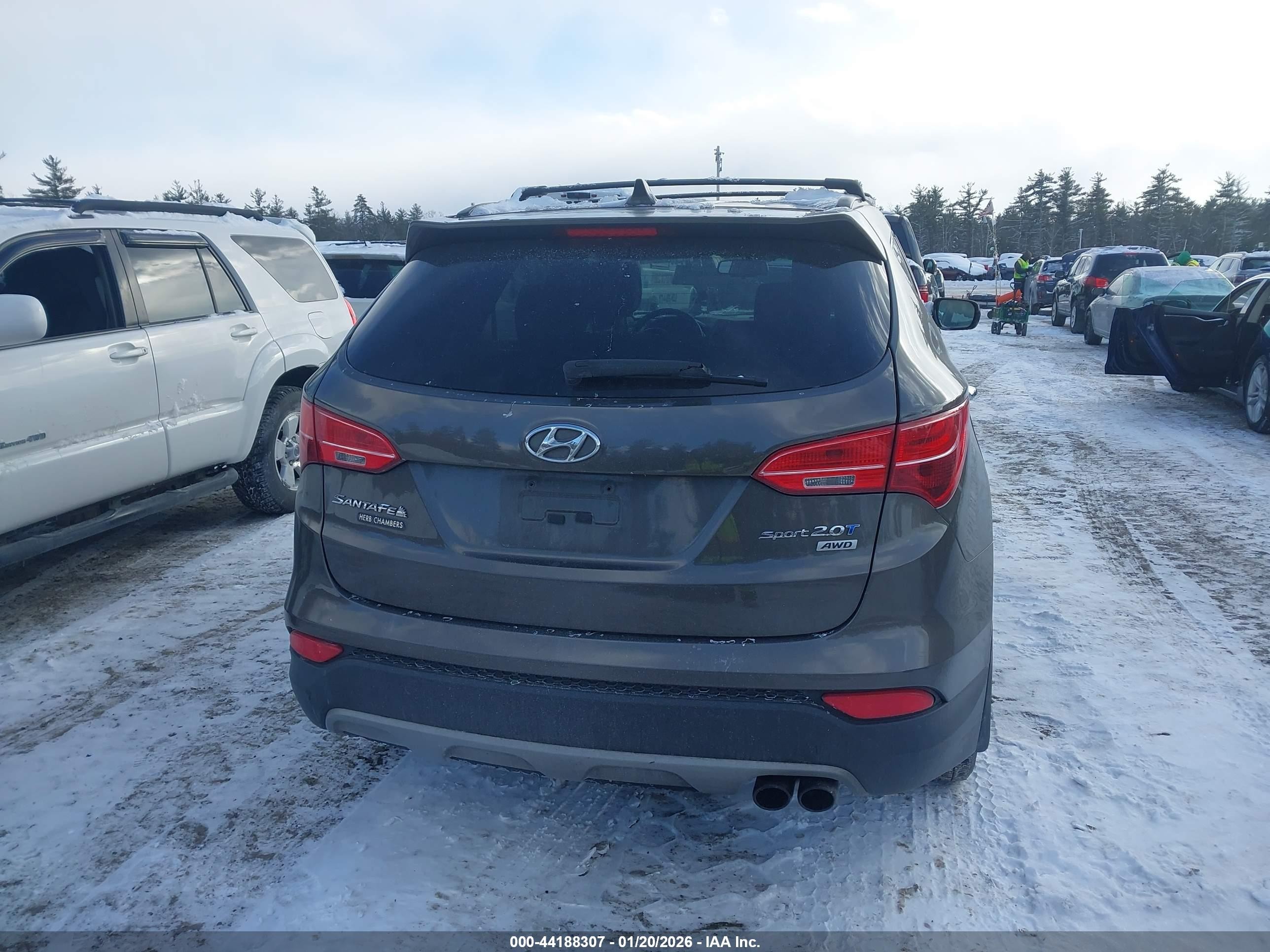 2013 Hyundai Santa Fe Sport 2.0t Dark Brown vin: 5XYZUDLA6DG088821