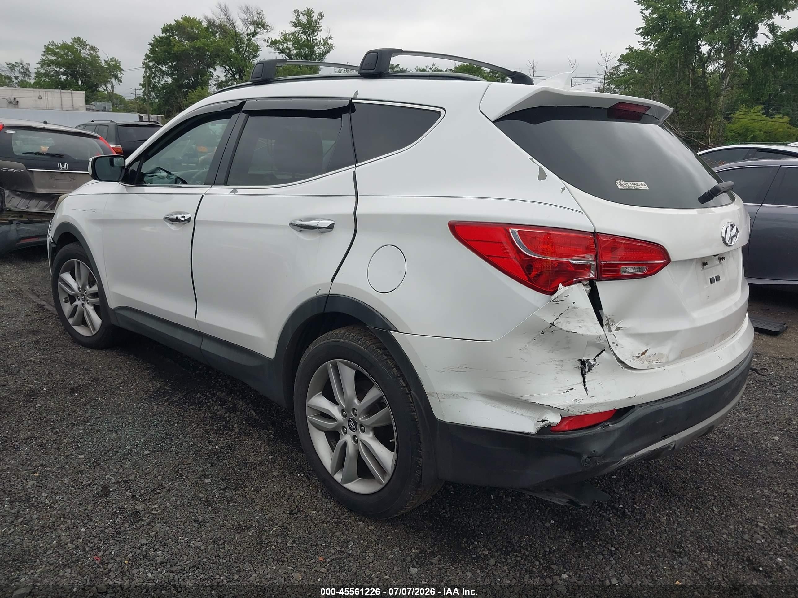 2014 Hyundai Santa Fe Sport 2.0l Turbo Белый vin: 5XYZUDLA6EG192341