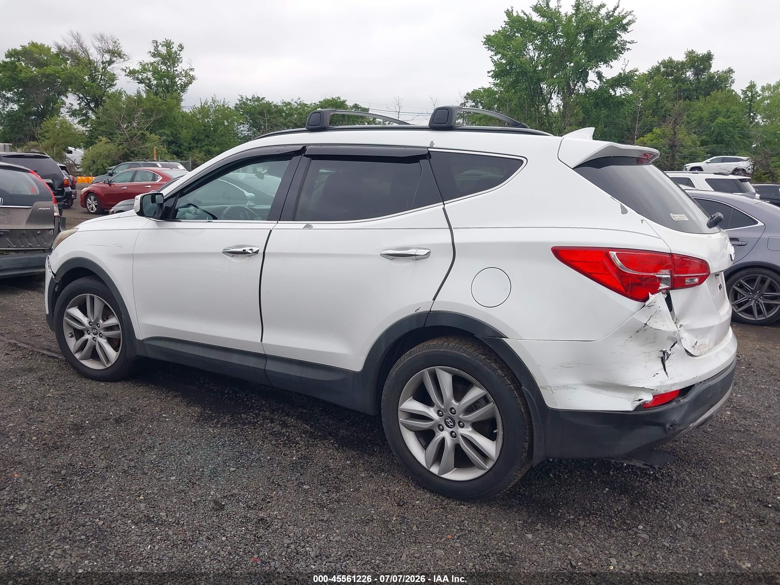 2014 Hyundai Santa Fe Sport 2.0l Turbo Белый vin: 5XYZUDLA6EG192341