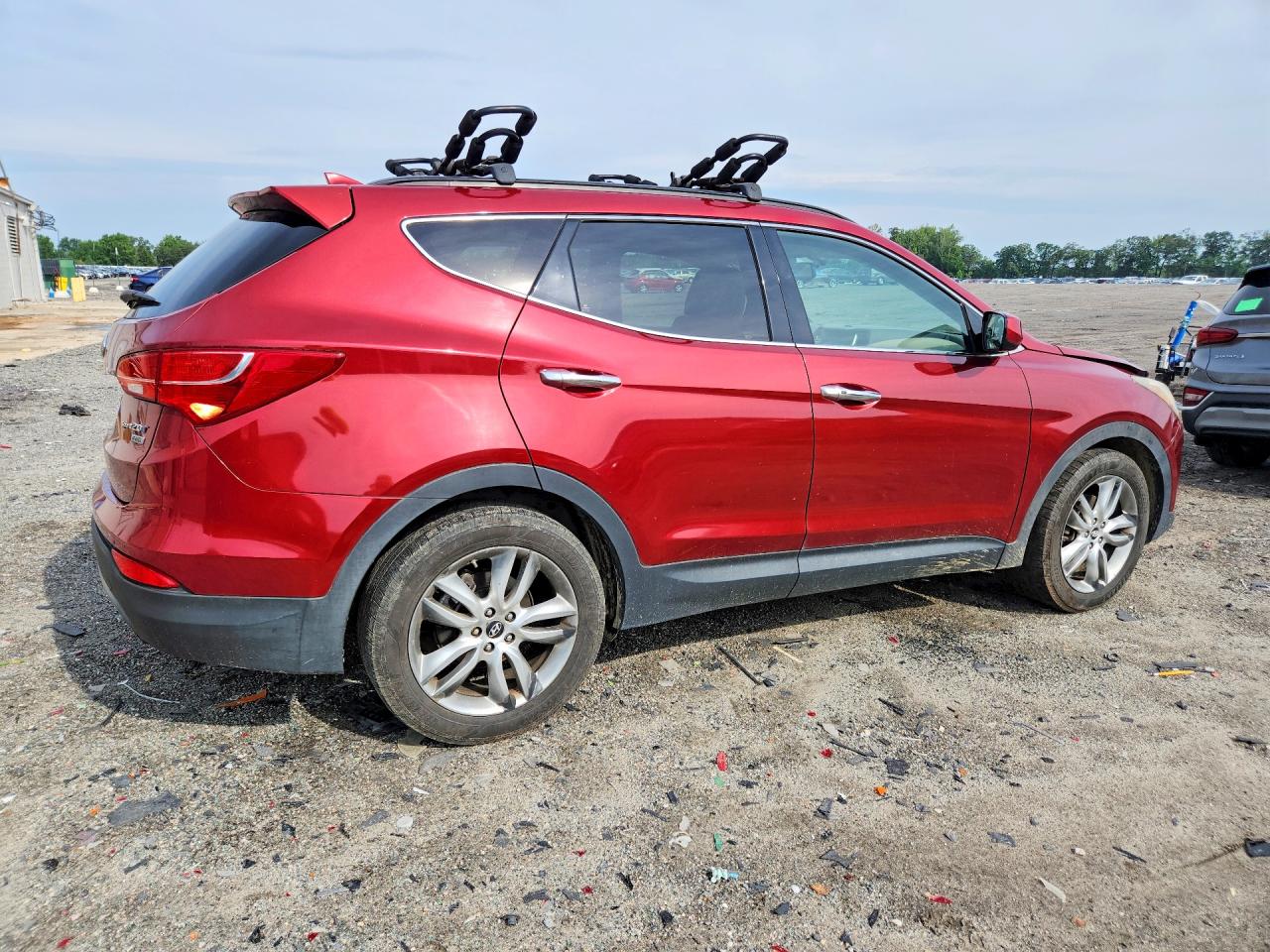 2013 Hyundai Santa Fe Sport 2.0t Red vin: 5XYZUDLA7DG002867