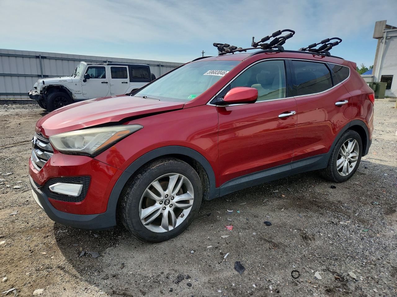 2013 Hyundai Santa Fe Sport 2.0t Red vin: 5XYZUDLA7DG002867