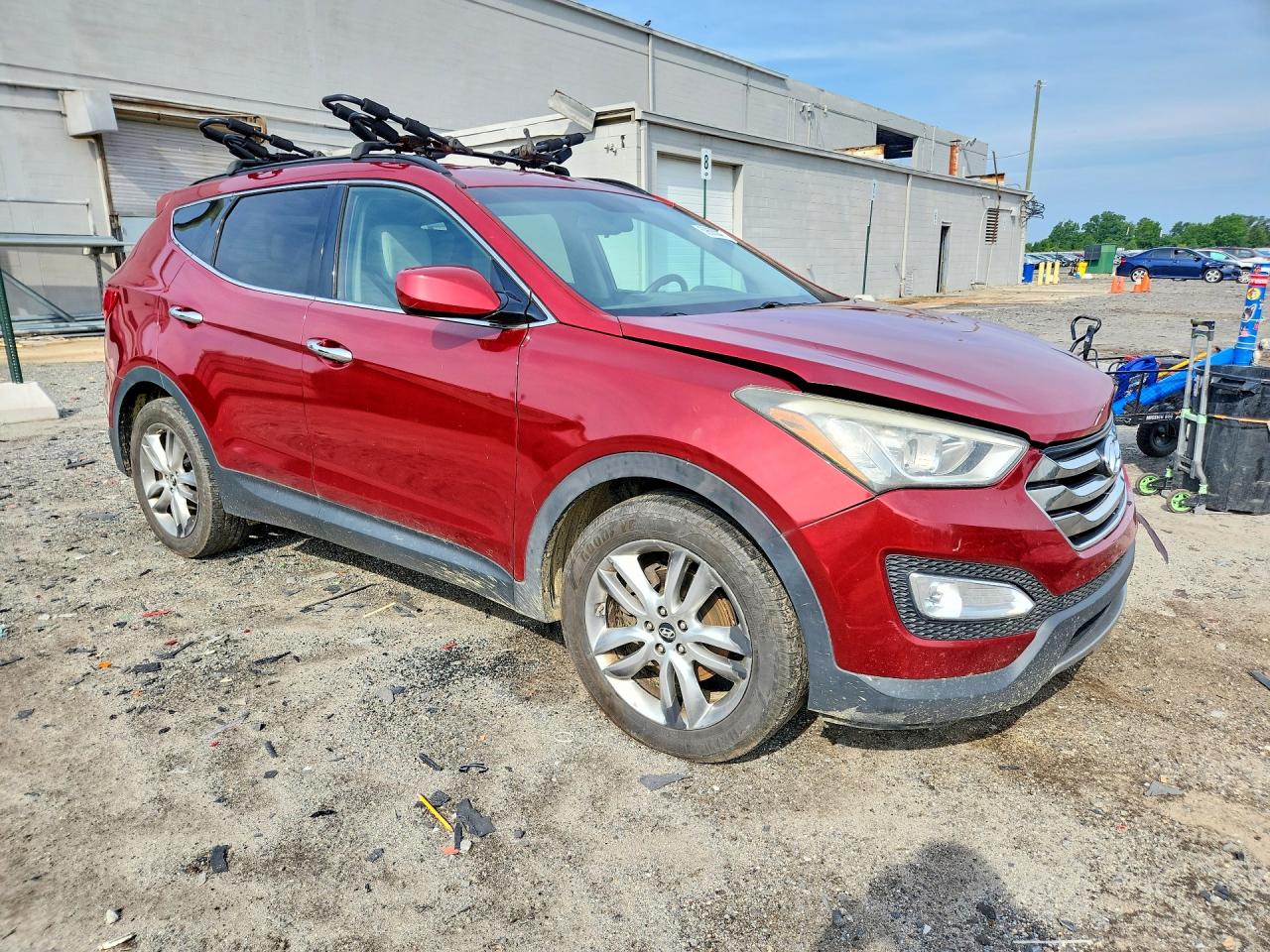 2013 Hyundai Santa Fe Sport 2.0t Red vin: 5XYZUDLA7DG002867