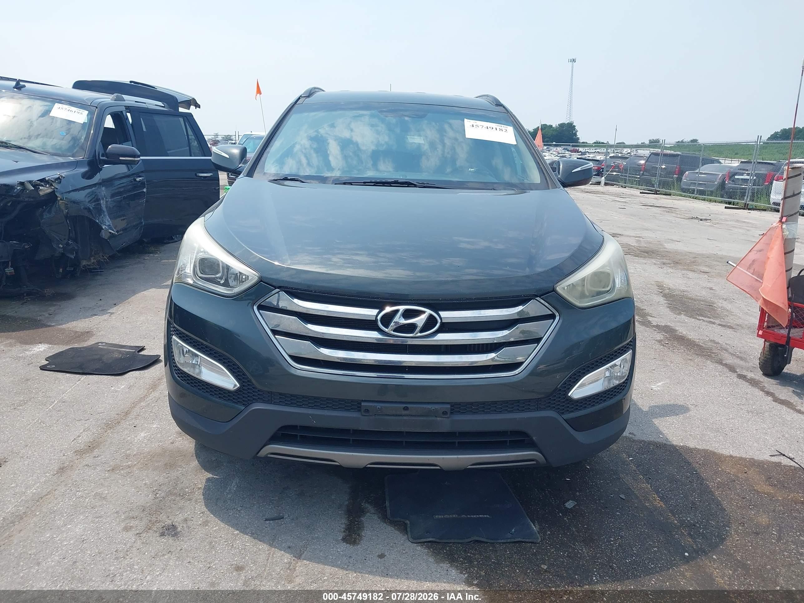 2013 Hyundai Santa Fe Sport 2.0t Green vin: 5XYZUDLA7DG058288