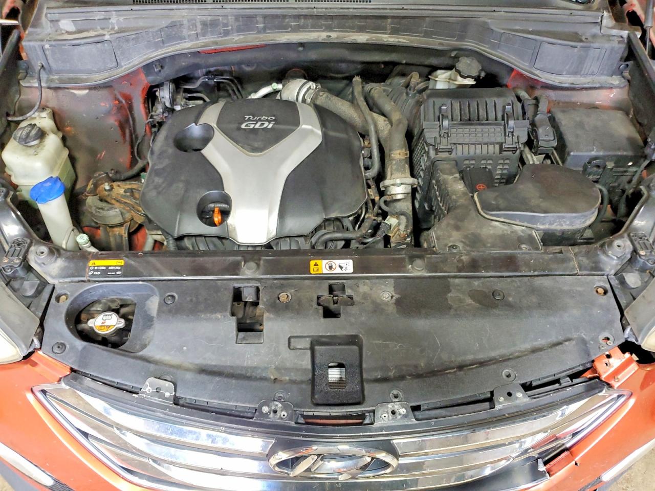 2013 Hyundai Santa Fe Sport 2.0t Orange vin: 5XYZUDLA7DG059991