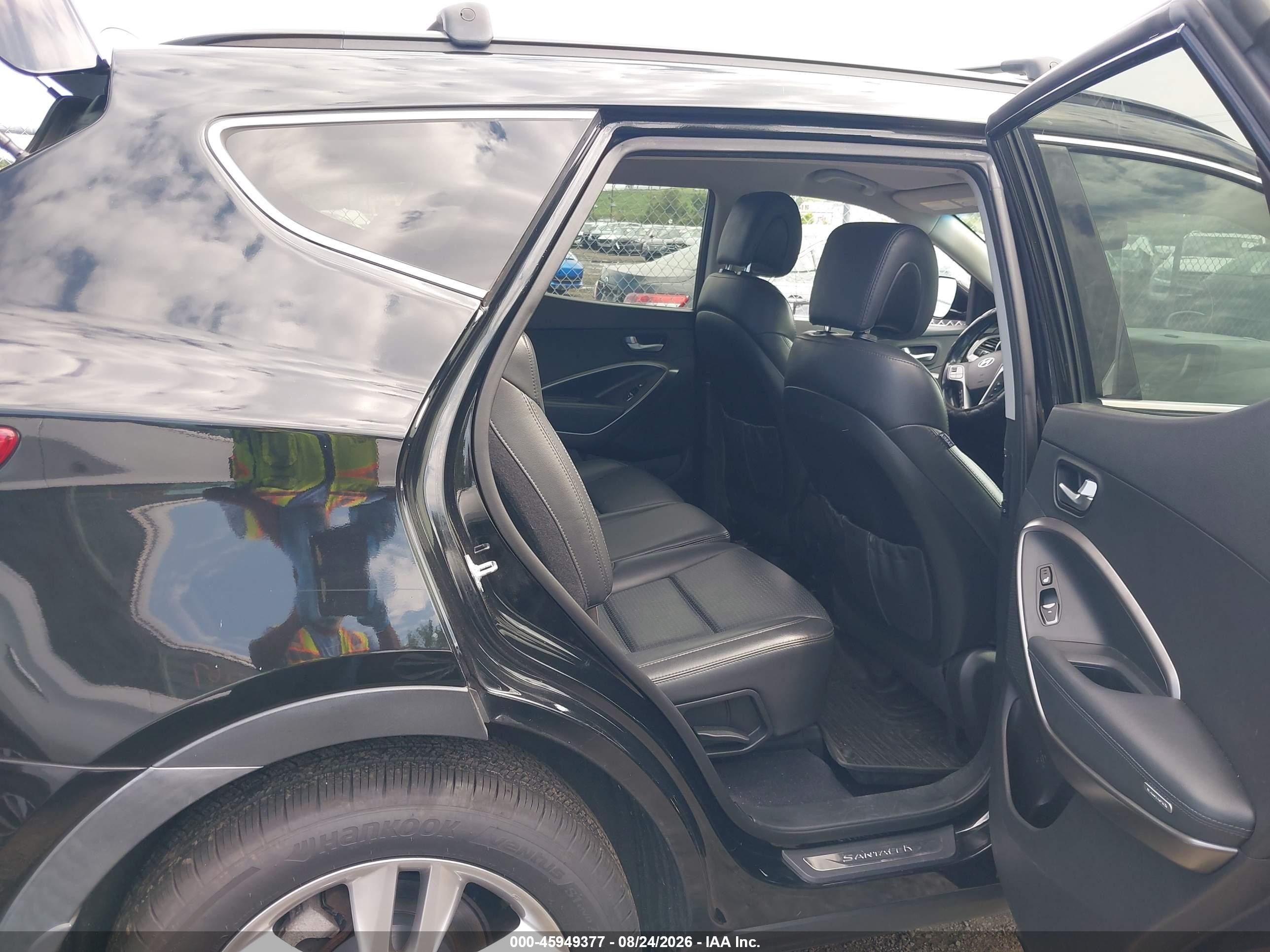 2013 Hyundai Santa Fe Sport 2.0t Черный vin: 5XYZUDLA7DG124077