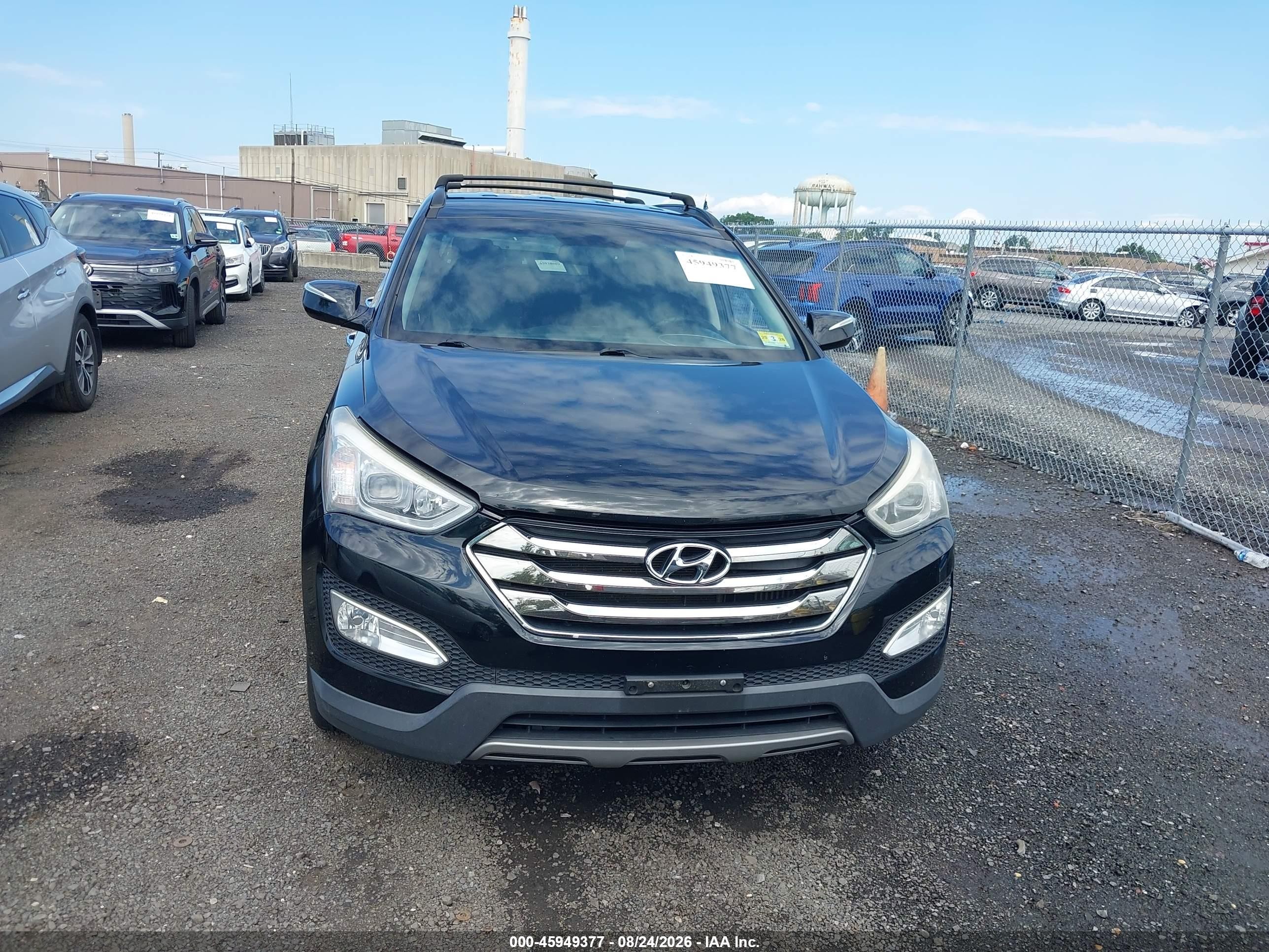 2013 Hyundai Santa Fe Sport 2.0t Черный vin: 5XYZUDLA7DG124077