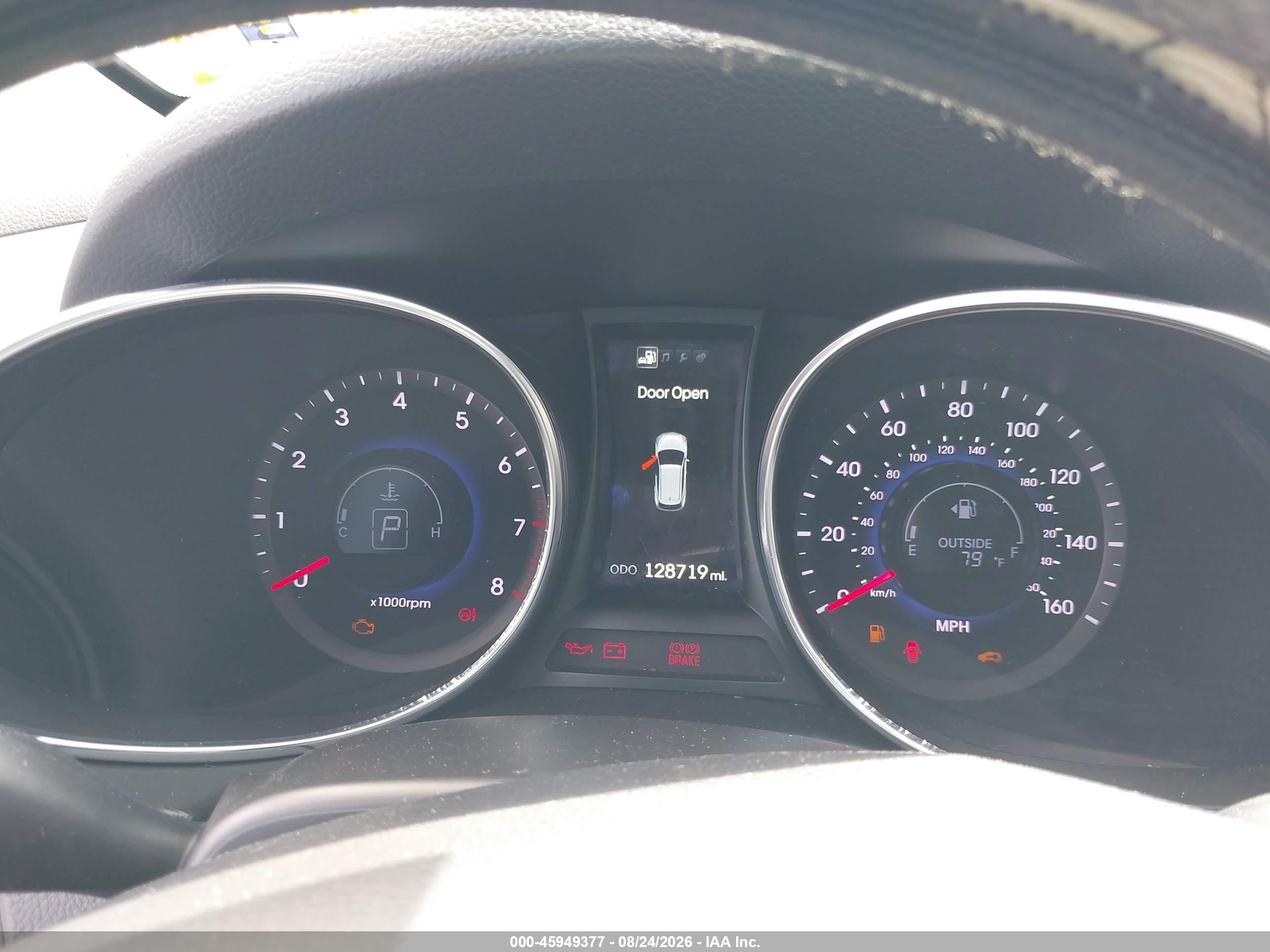 2013 Hyundai Santa Fe Sport 2.0t Черный vin: 5XYZUDLA7DG124077