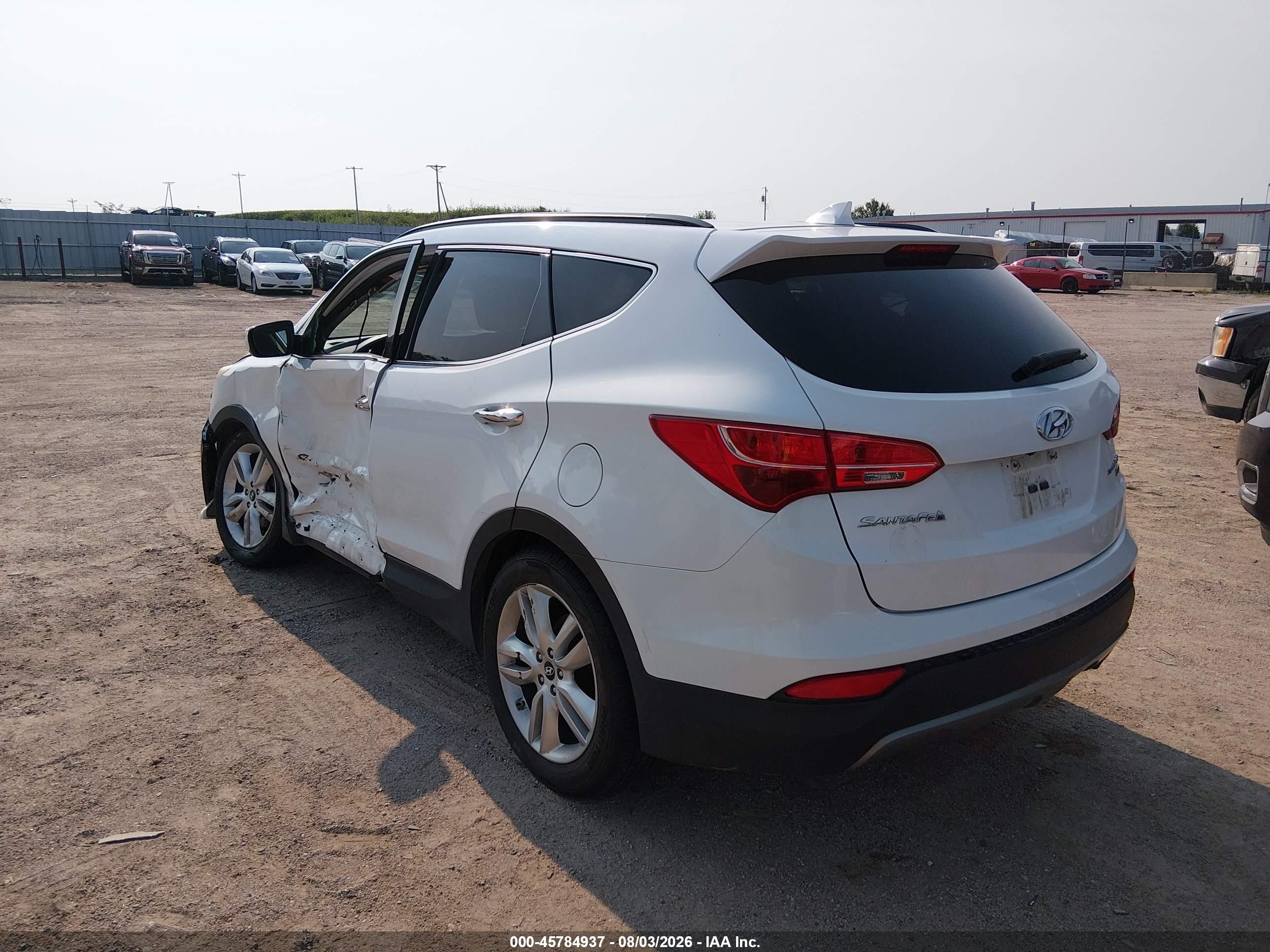 2014 Hyundai Santa Fe Sport 2.0l Turbo White vin: 5XYZUDLA7EG157405