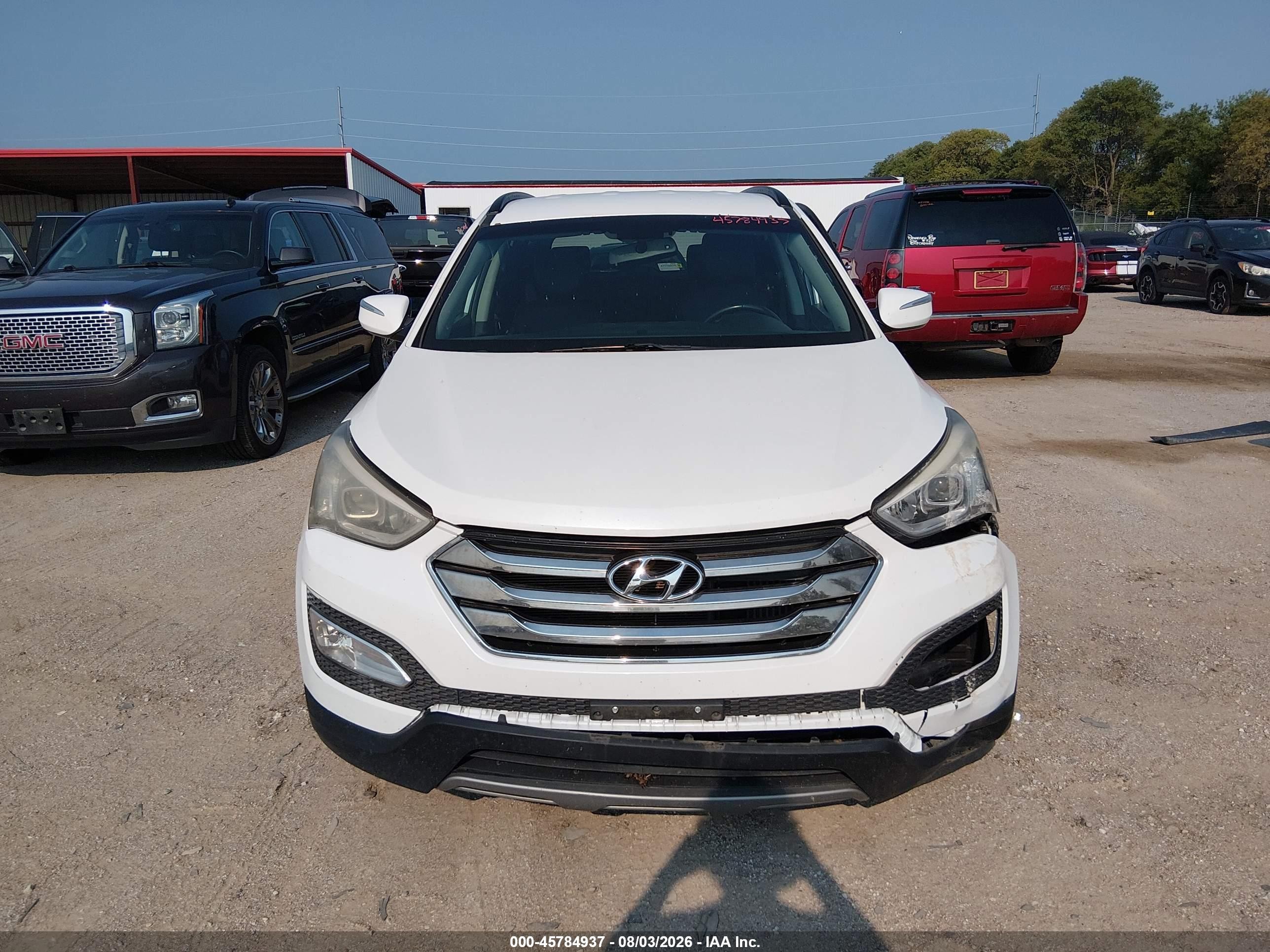 2014 Hyundai Santa Fe Sport 2.0l Turbo White vin: 5XYZUDLA7EG157405