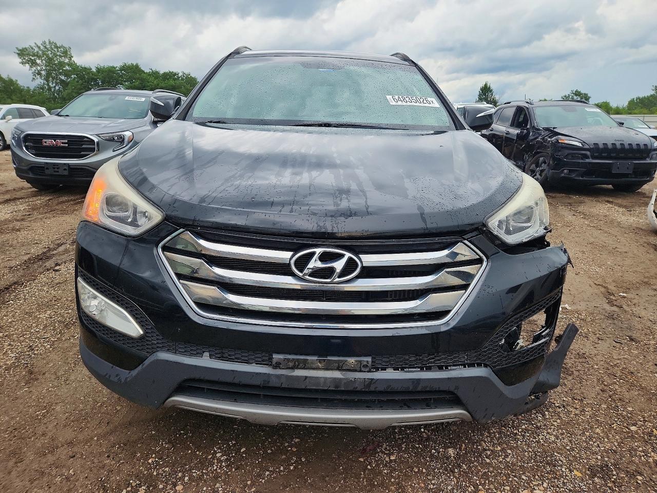 2014 Hyundai Santa Fe Sport 2.0t Black vin: 5XYZUDLA7EG181395