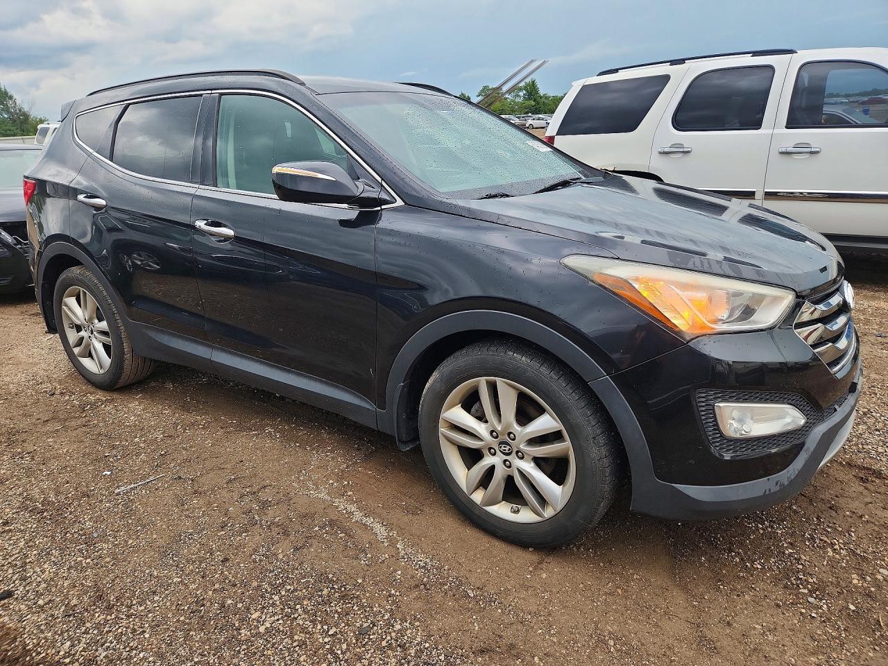 2014 Hyundai Santa Fe Sport 2.0t Black vin: 5XYZUDLA7EG181395