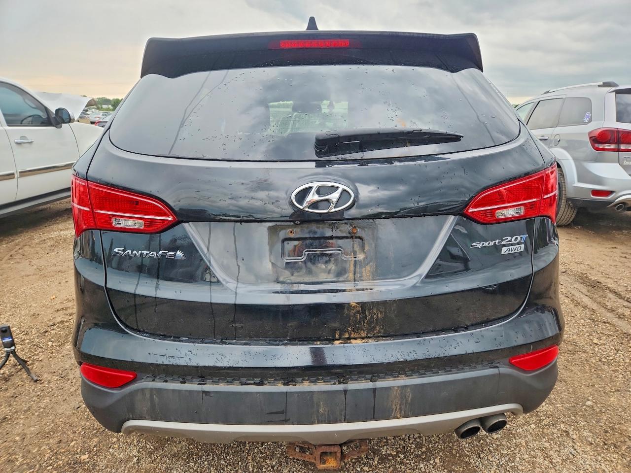 2014 Hyundai Santa Fe Sport 2.0t Black vin: 5XYZUDLA7EG181395