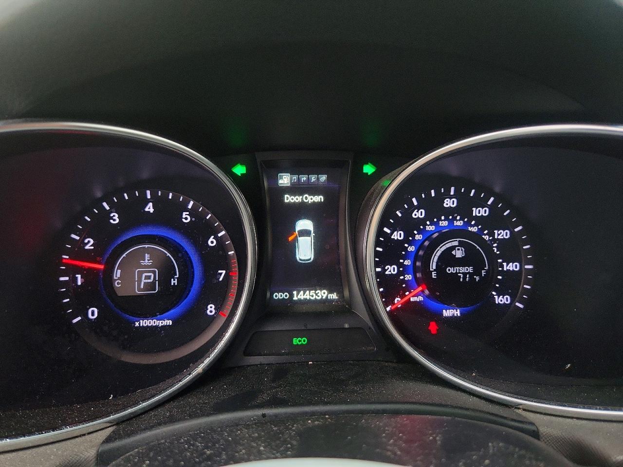 2014 Hyundai Santa Fe Sport 2.0t Black vin: 5XYZUDLA7EG181395