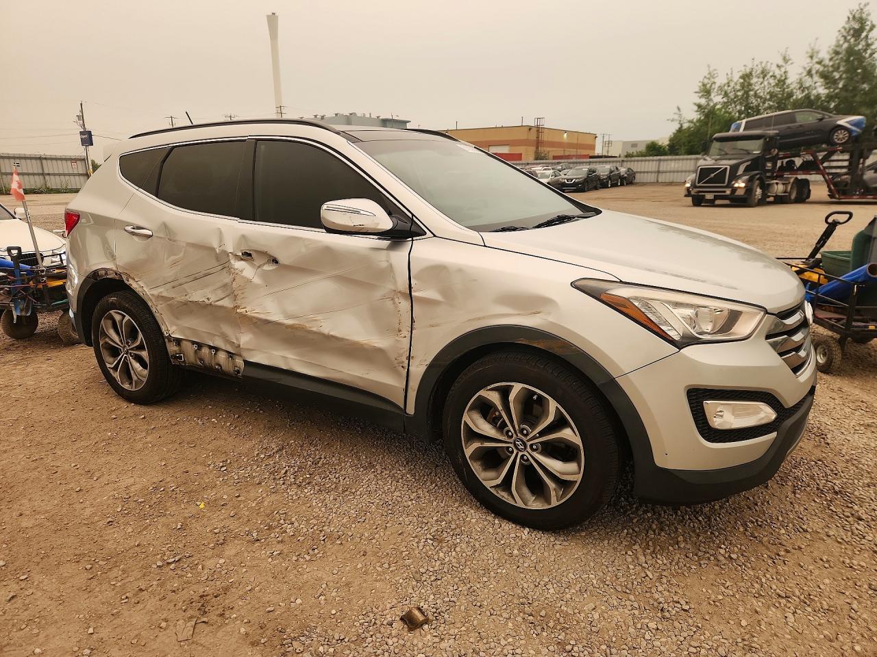 2014 Hyundai Santa Fe Sport 2.0t Silver vin: 5XYZUDLA7EG209700