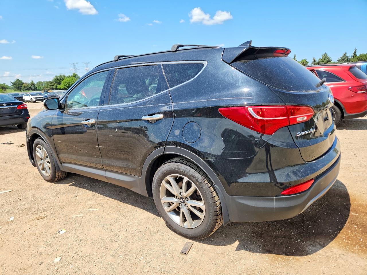 2016 Hyundai Santa Fe Sport 2.0t Black vin: 5XYZUDLA7GG324526