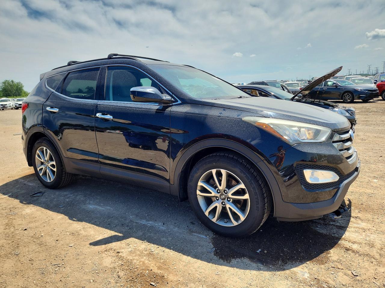 2016 Hyundai Santa Fe Sport 2.0t Black vin: 5XYZUDLA7GG324526