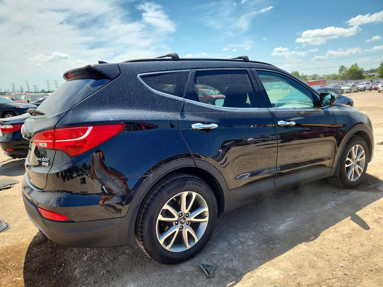 2016 Hyundai Santa Fe Sport 2.0t Black vin: 5XYZUDLA7GG324526