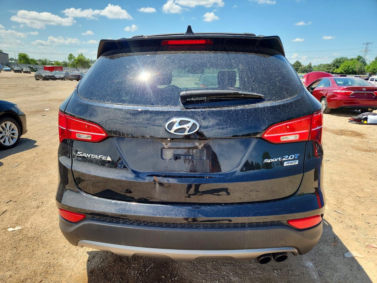 2016 Hyundai Santa Fe Sport 2.0t Black vin: 5XYZUDLA7GG324526
