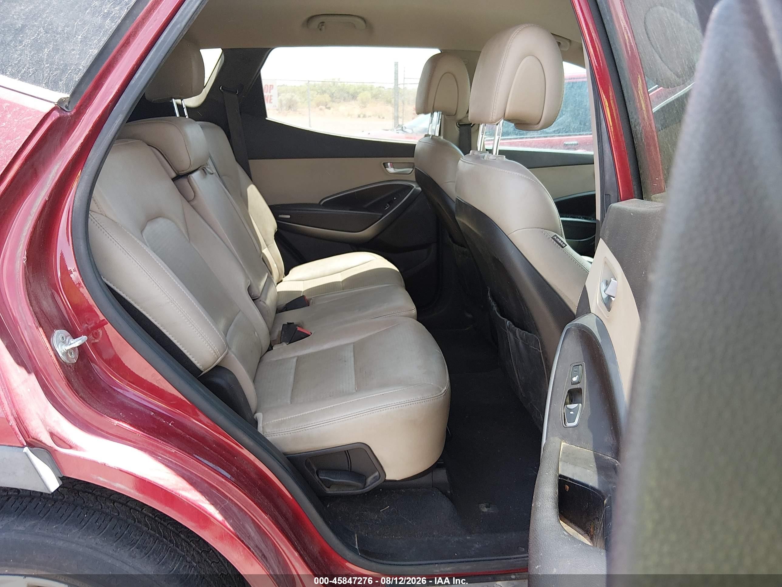 2013 Hyundai Santa Fe Sport 2.0t Red vin: 5XYZUDLA8DG115730