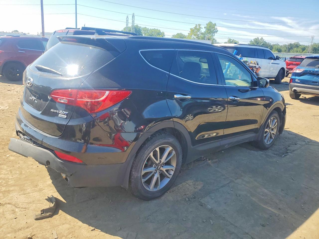 2014 Hyundai Santa Fe Sport 2.0t Black vin: 5XYZUDLA8EG196827