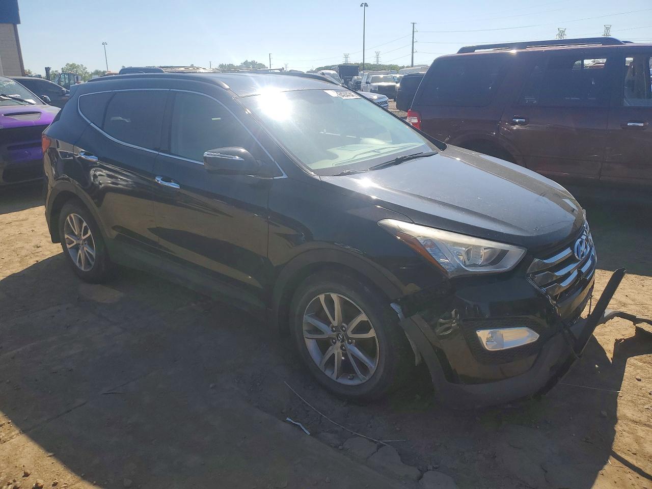 2014 Hyundai Santa Fe Sport 2.0t Black vin: 5XYZUDLA8EG196827
