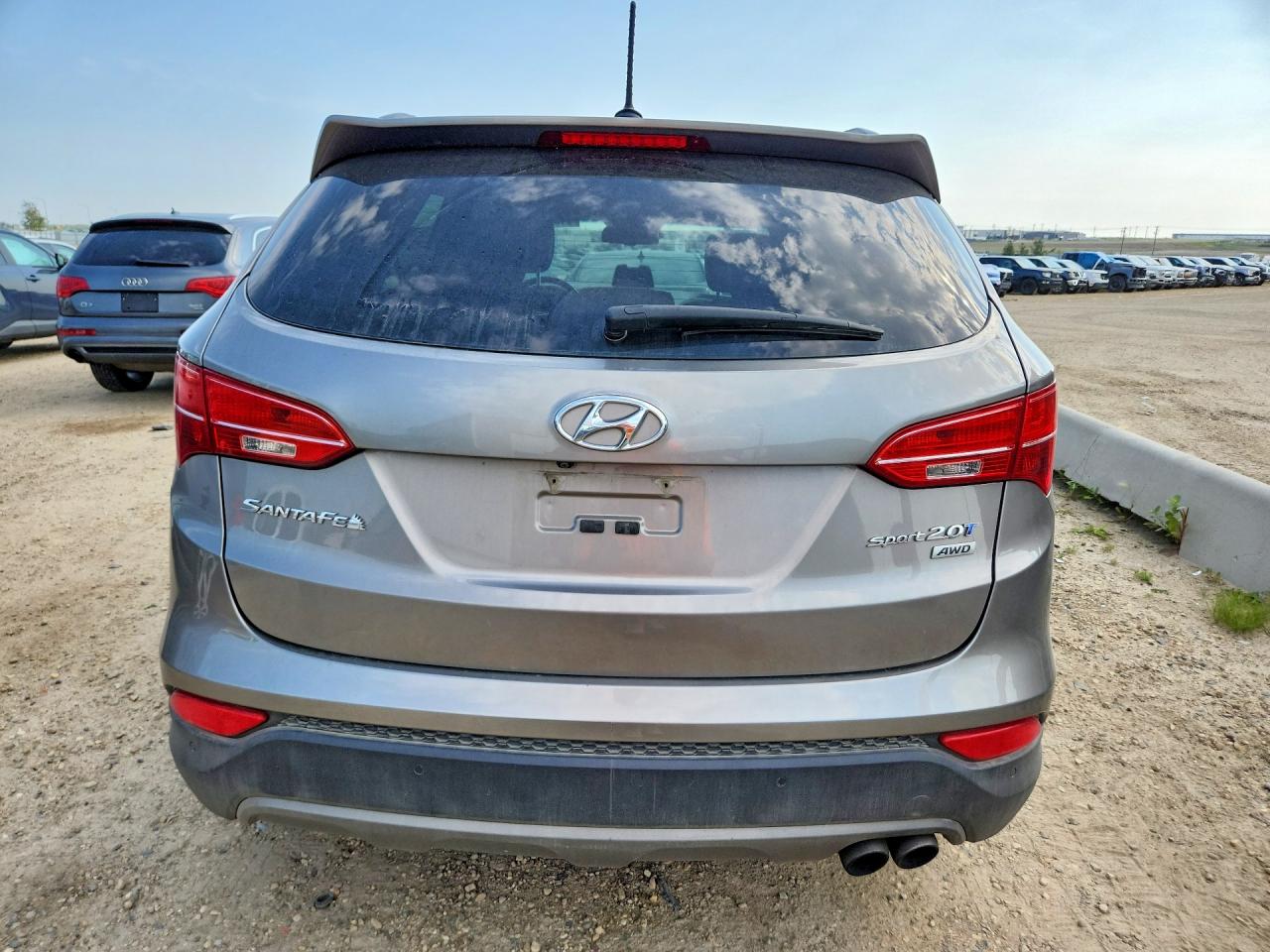 2014 Hyundai Santa Fe Sport 2.0t Gray vin: 5XYZUDLA9EG215384