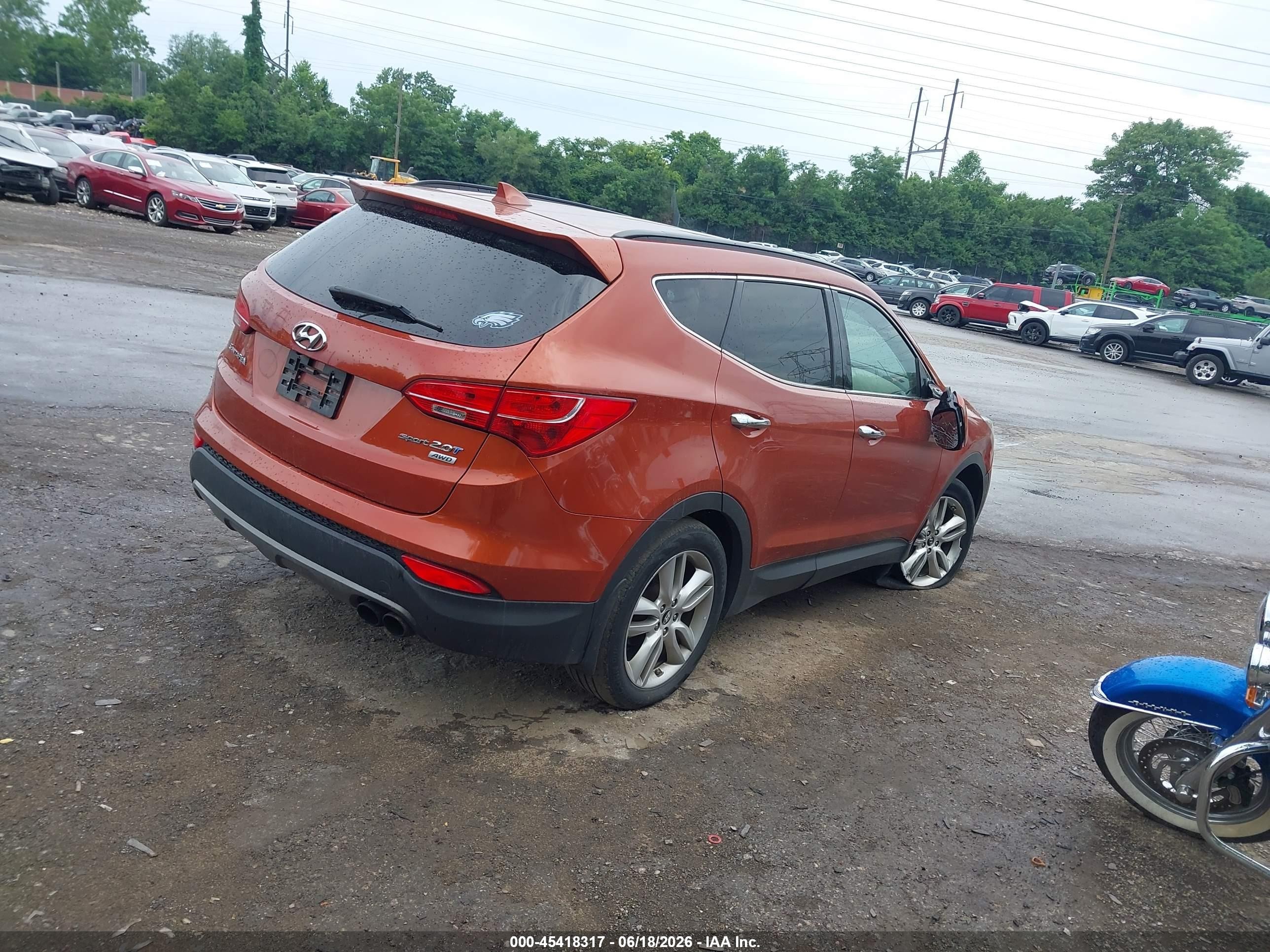 2014 Hyundai Santa Fe Sport 2.0l Turbo Pewter vin: 5XYZUDLA9EG217264